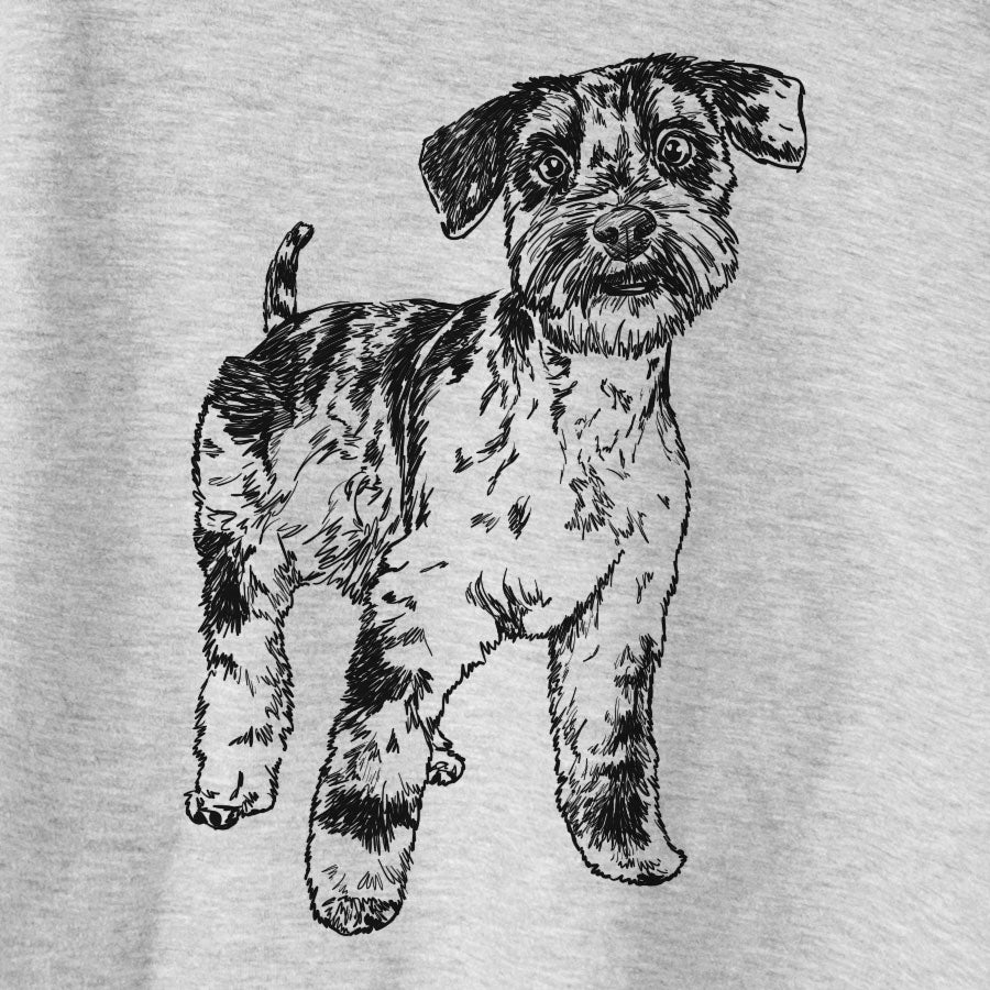 Doodled Oliver the Blue Merle Mini Schnauzer