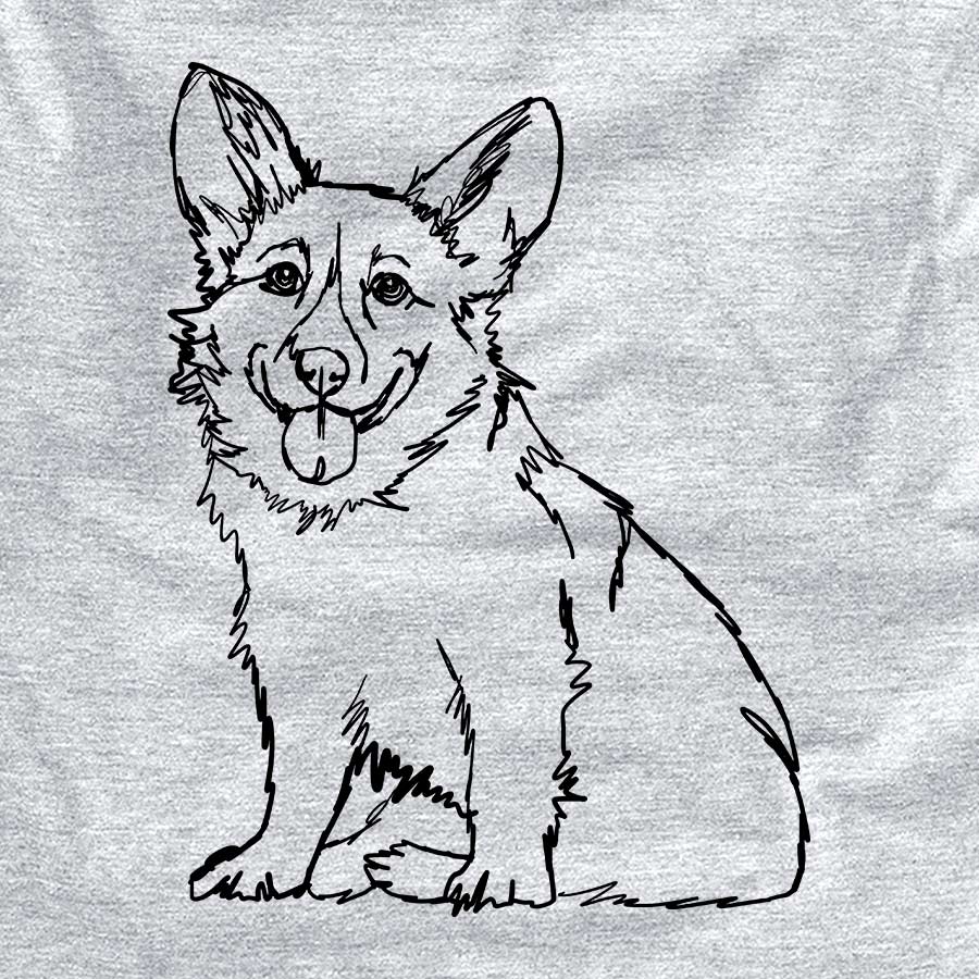 Doodled Corgi