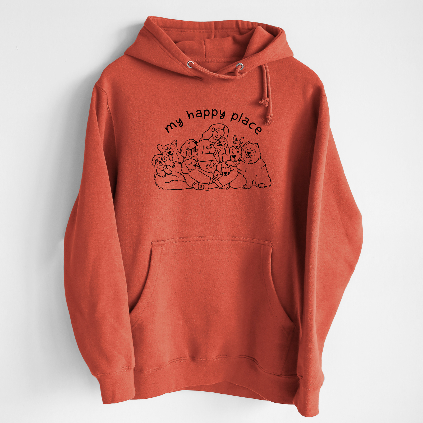 My Happy Place - Dogs - Heavyweight Fleece Hoodie