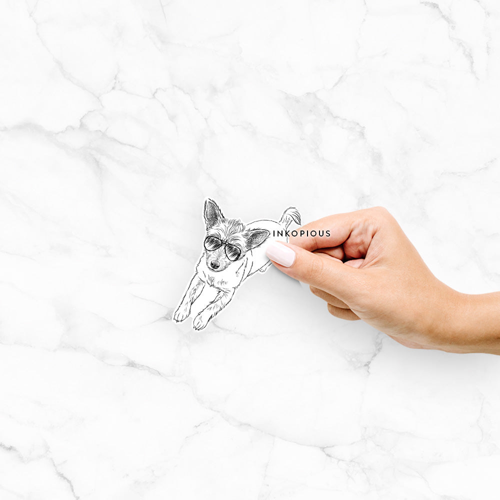 Maisie the Terrier Mix - Decal Sticker