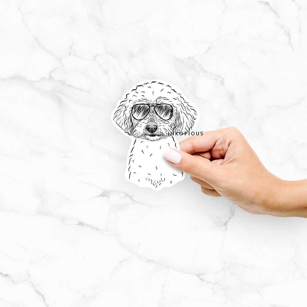 Stitch the Bichonpoo - Decal Sticker