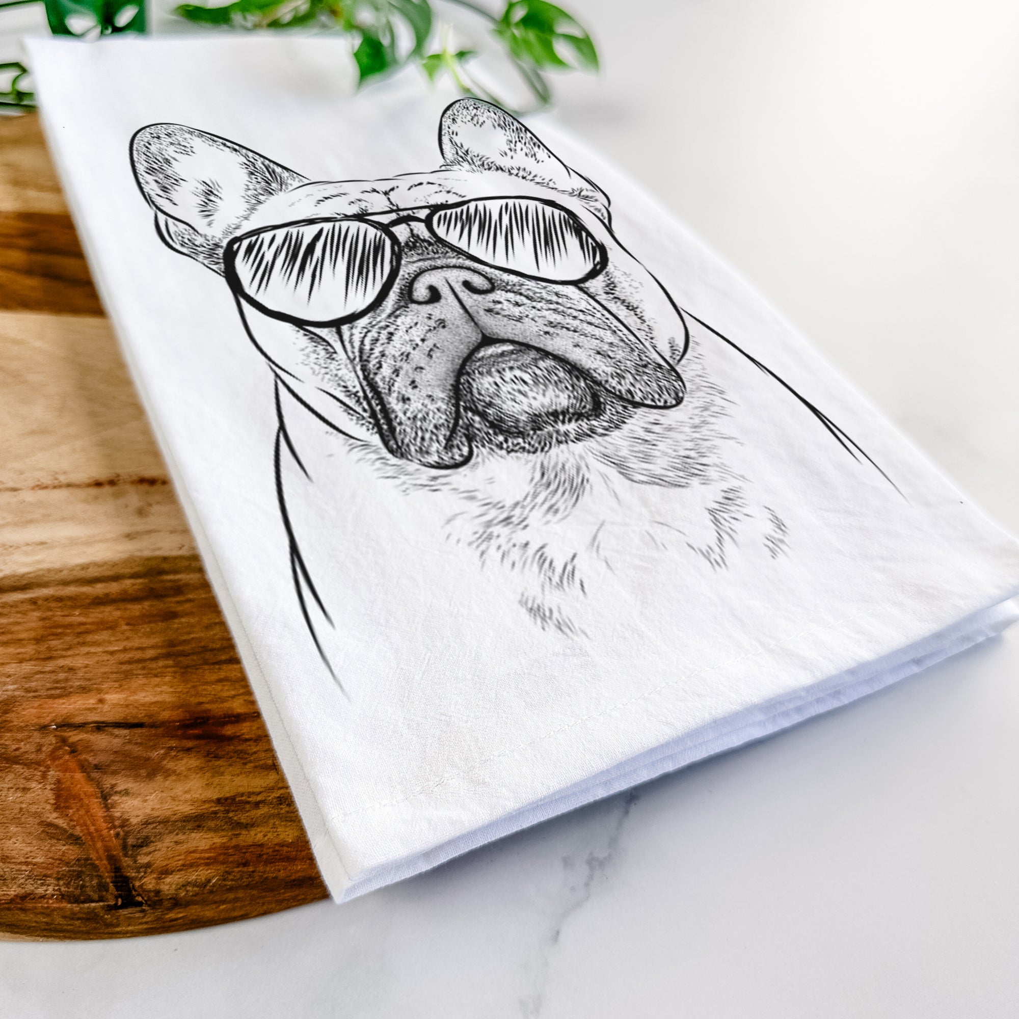 Acelynn the French Bulldog Tea Towel