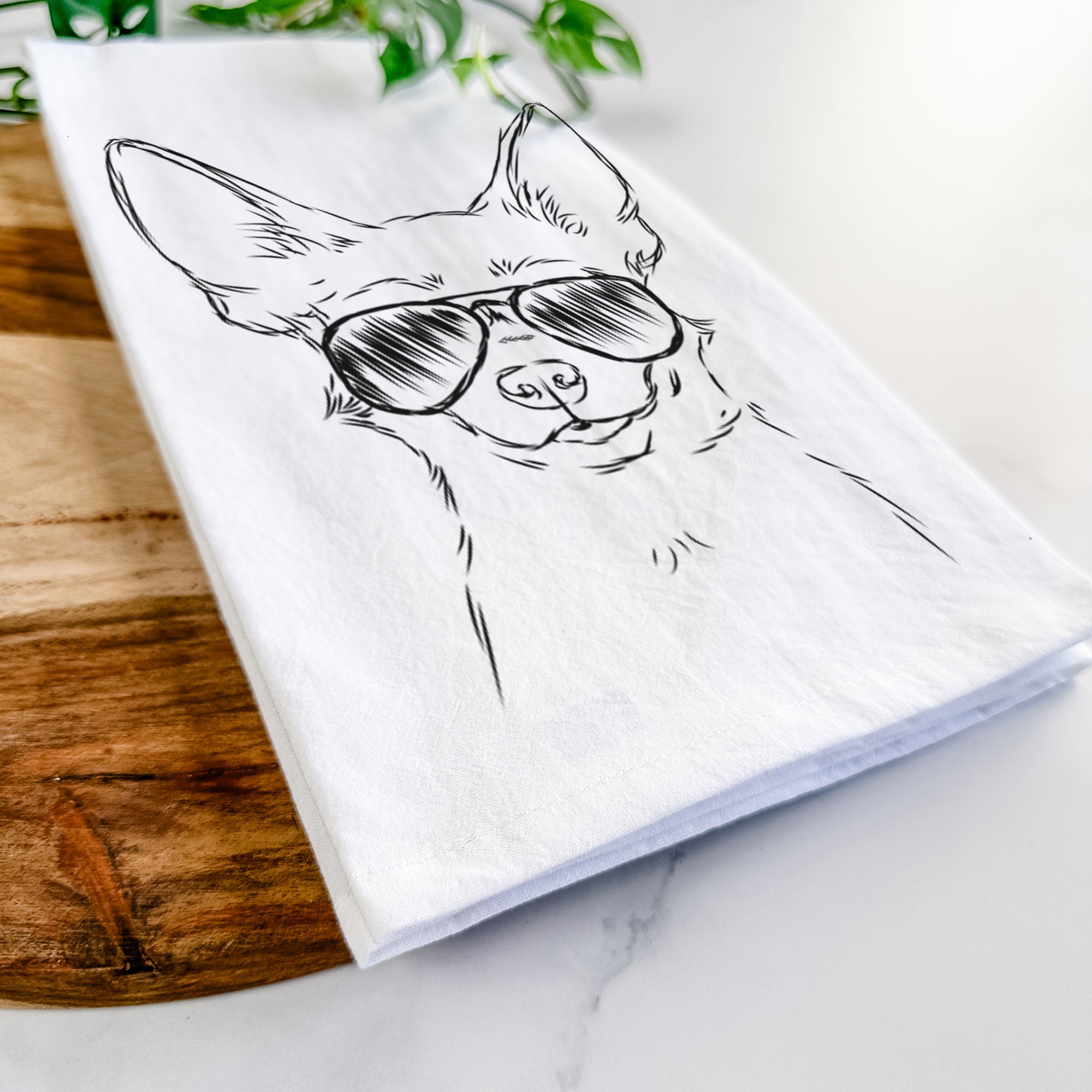 Amos the Chihuahua Tea Towel