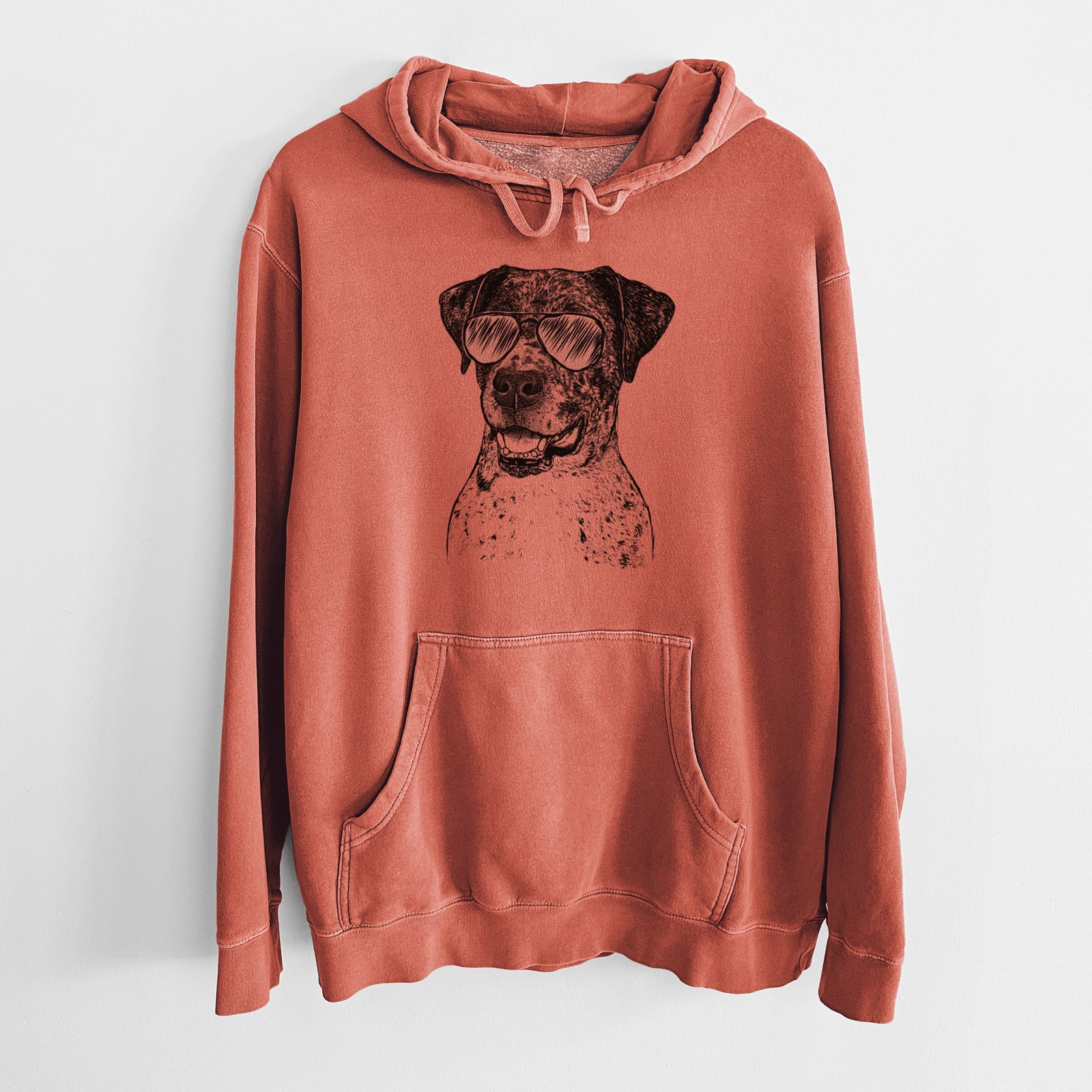 Aviator Argos the Catahoula - Unisex Pigment Dyed Hoodie