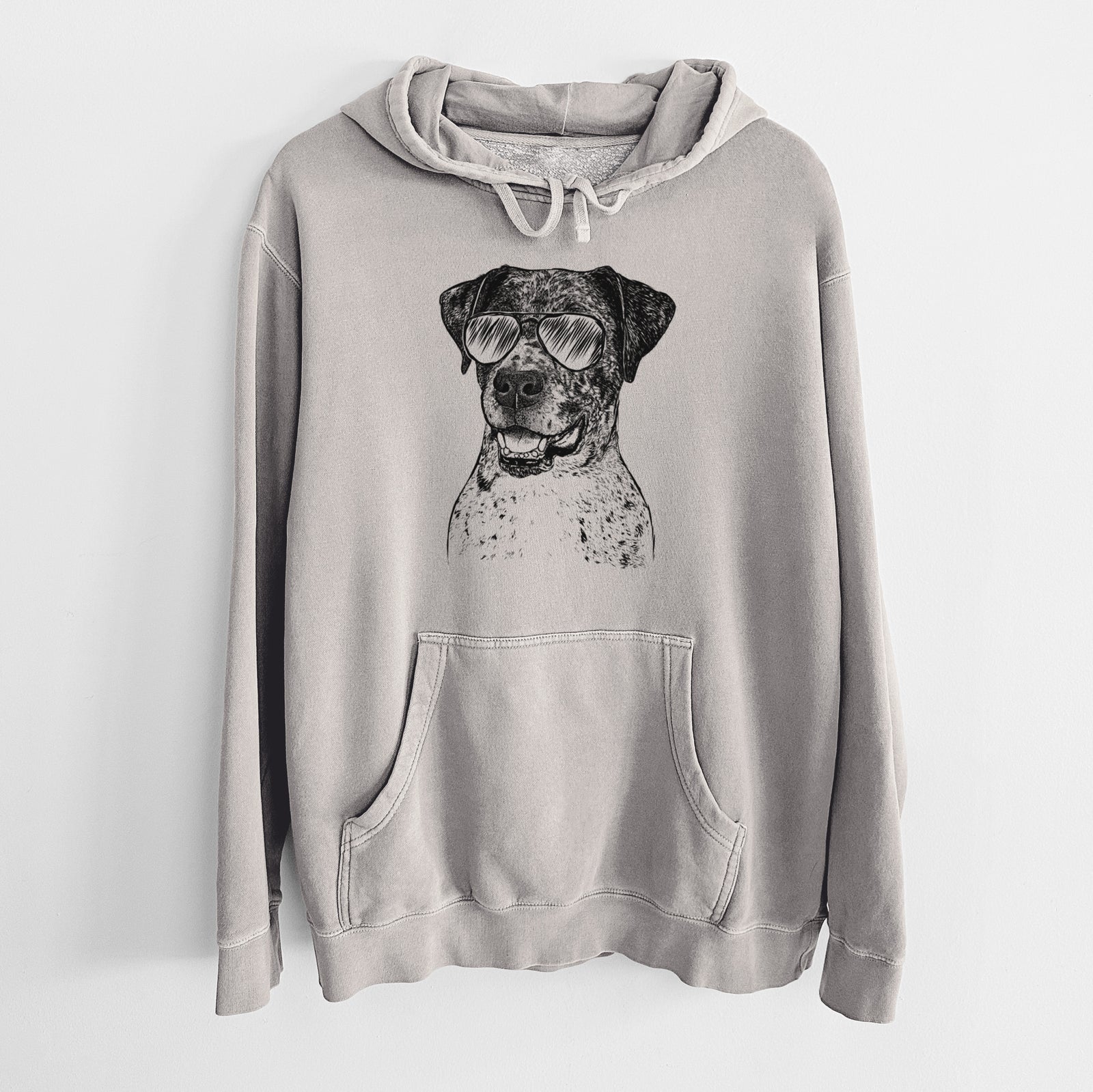 Aviator Argos the Catahoula - Unisex Pigment Dyed Hoodie