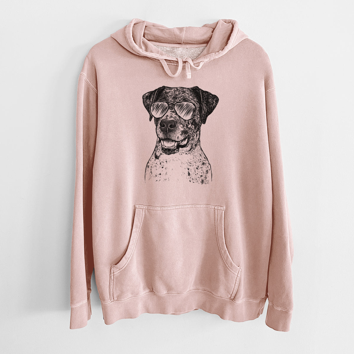 Aviator Argos the Catahoula - Unisex Pigment Dyed Hoodie