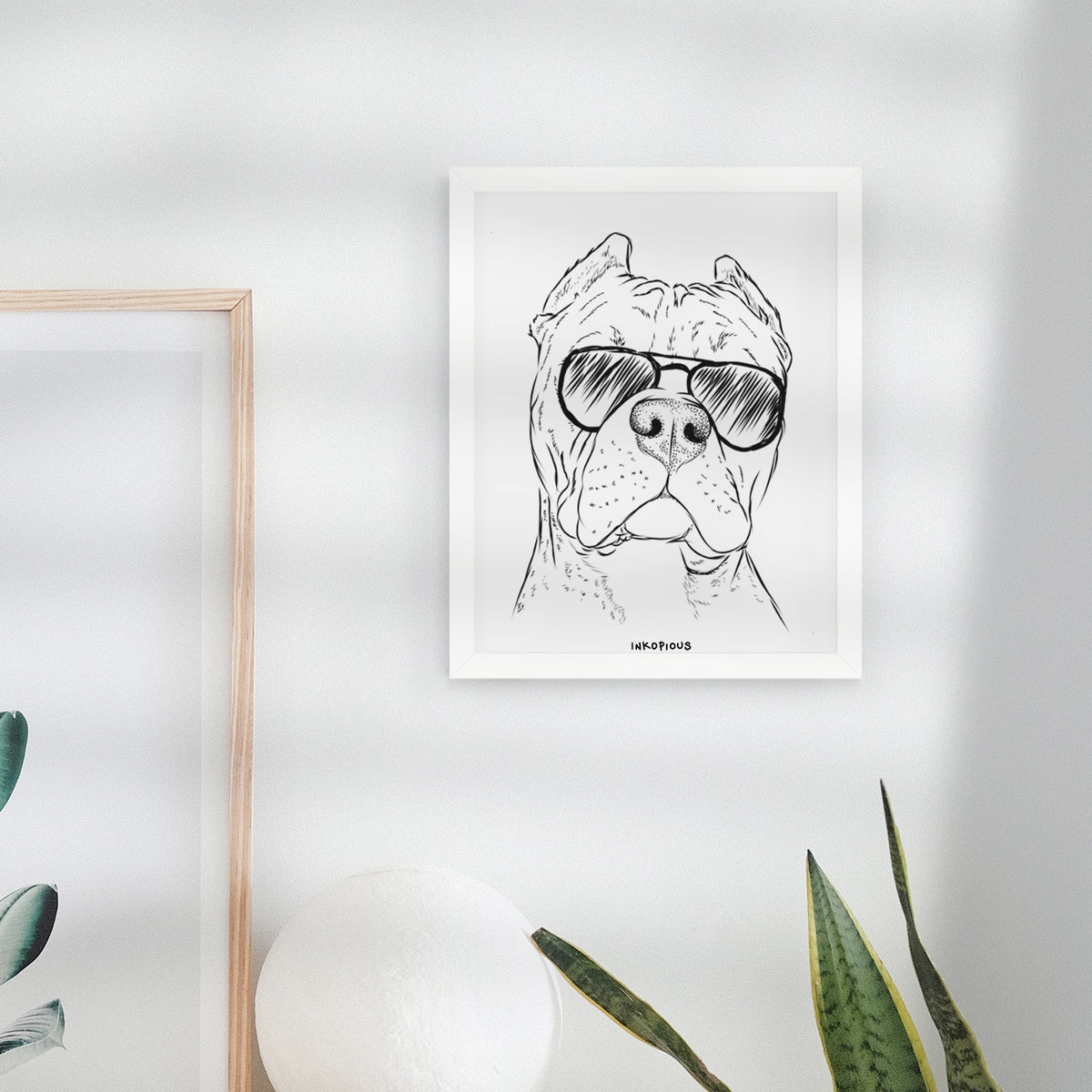 Bam Bam the Pitbull Art Print
