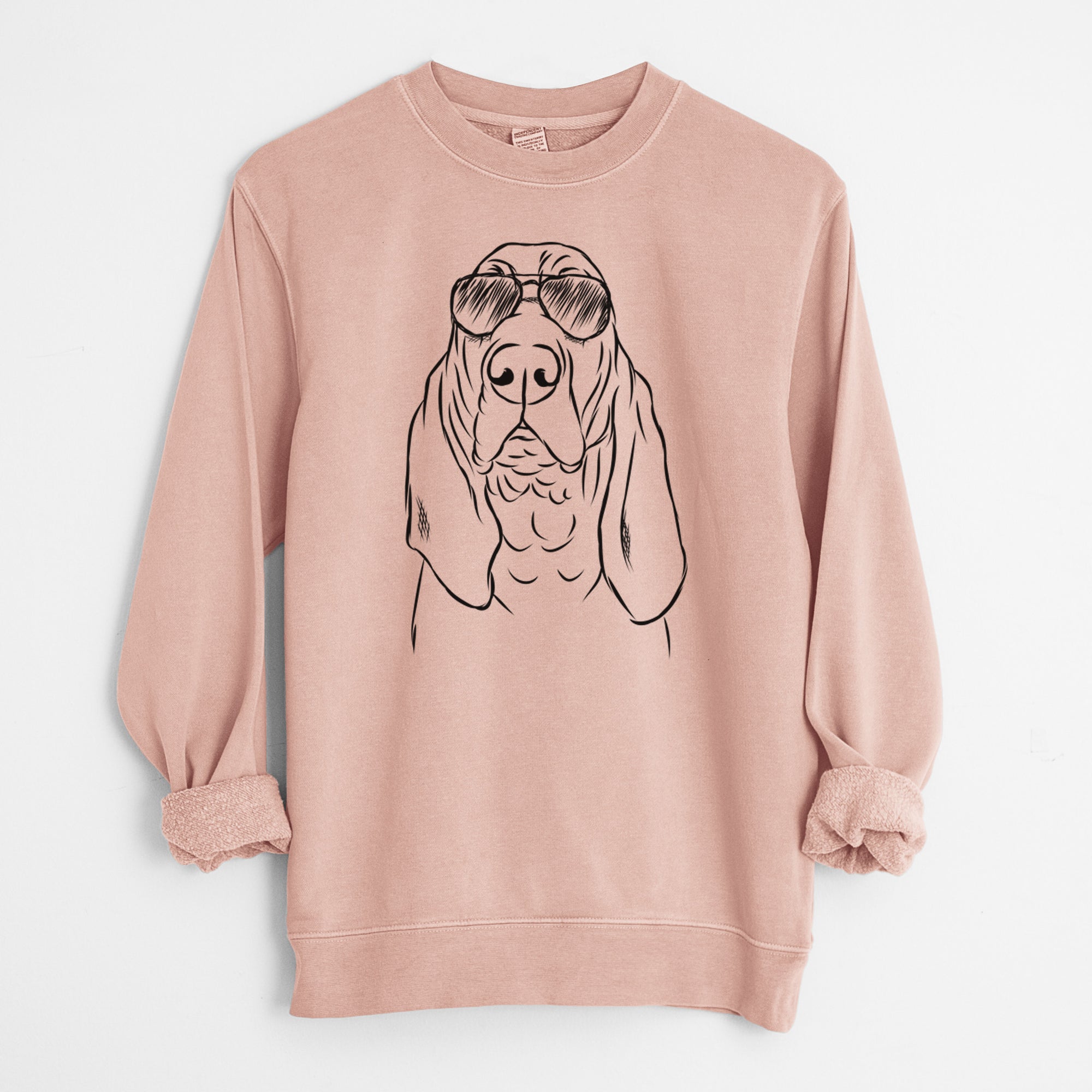 Aviator Baron the Bloodhound - Unisex Pigment Dyed Crew Sweatshirt