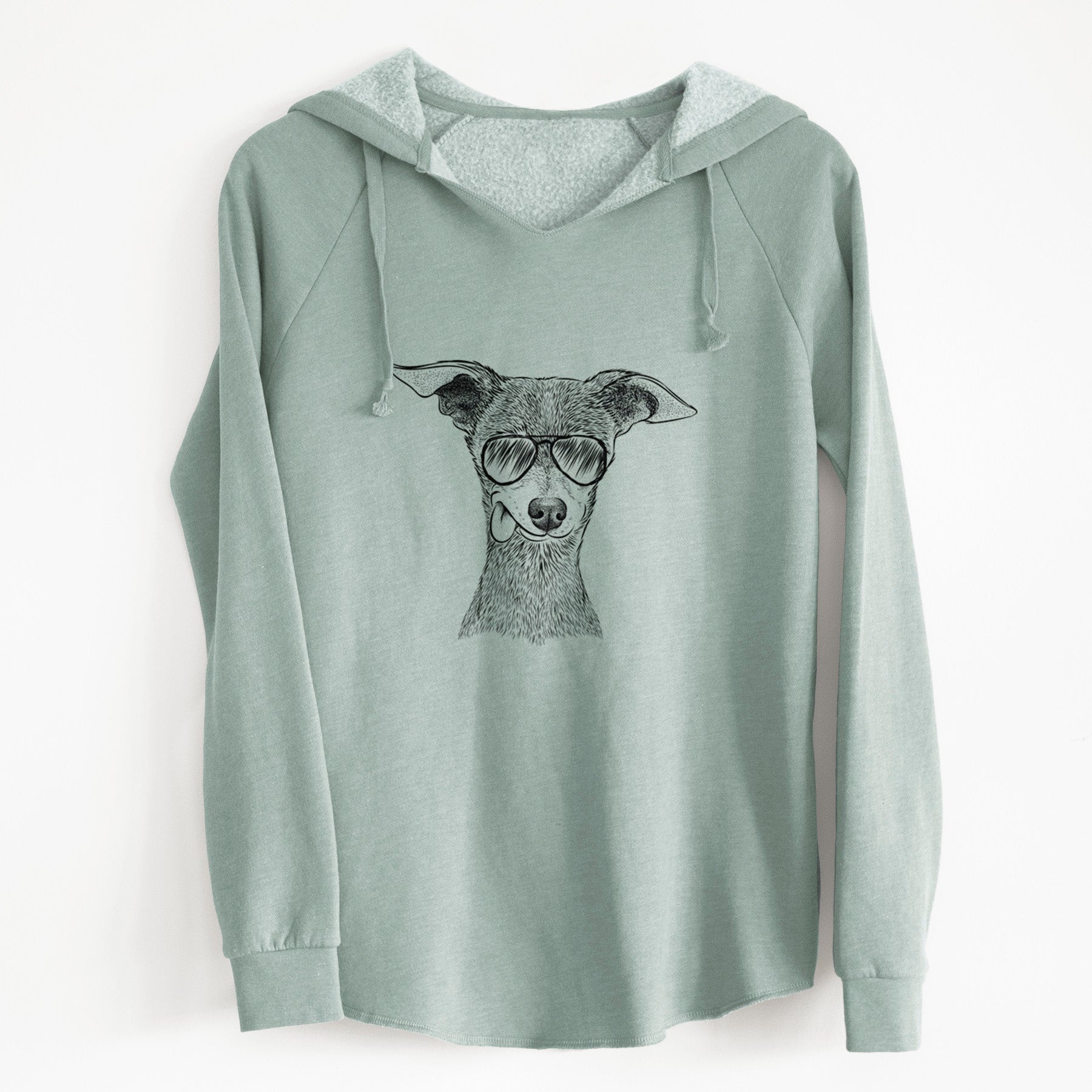 Aviator Bebe the Chihuahua - Cali Wave Hooded Sweatshirt