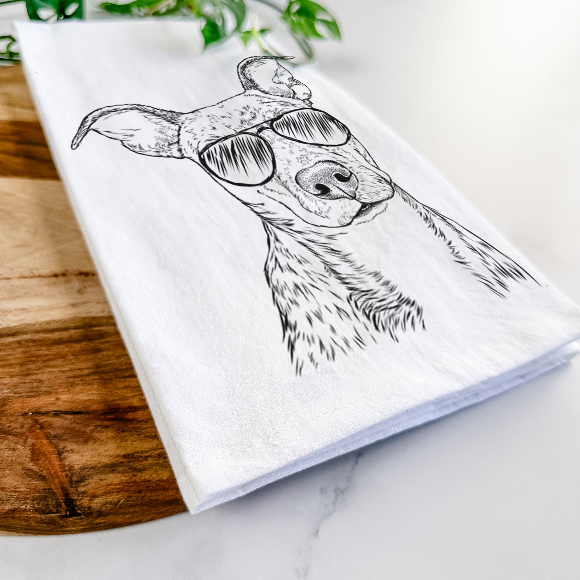 Bianca the Mixed Breed Tea Towel