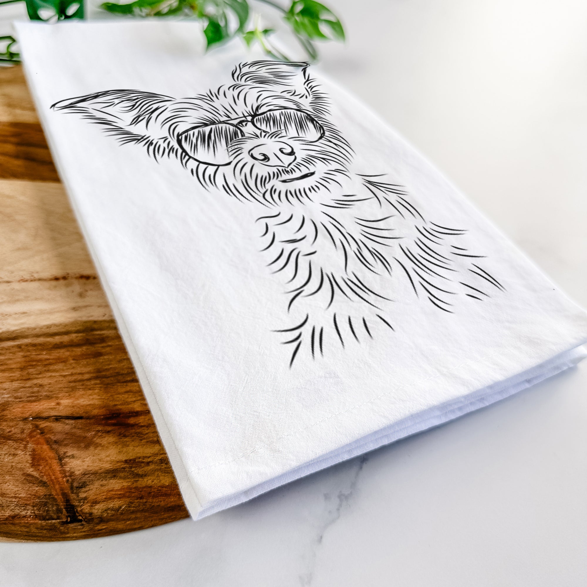 Bingo the Yorkshire Terrier Tea Towel