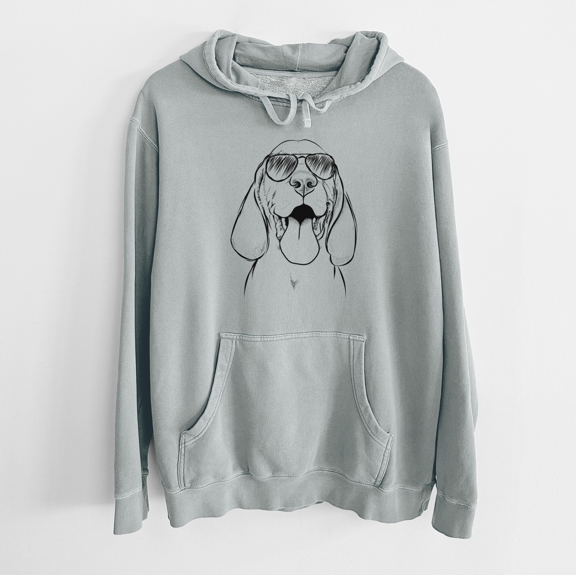 Aviator Bodi the Vizsla - Unisex Pigment Dyed Hoodie