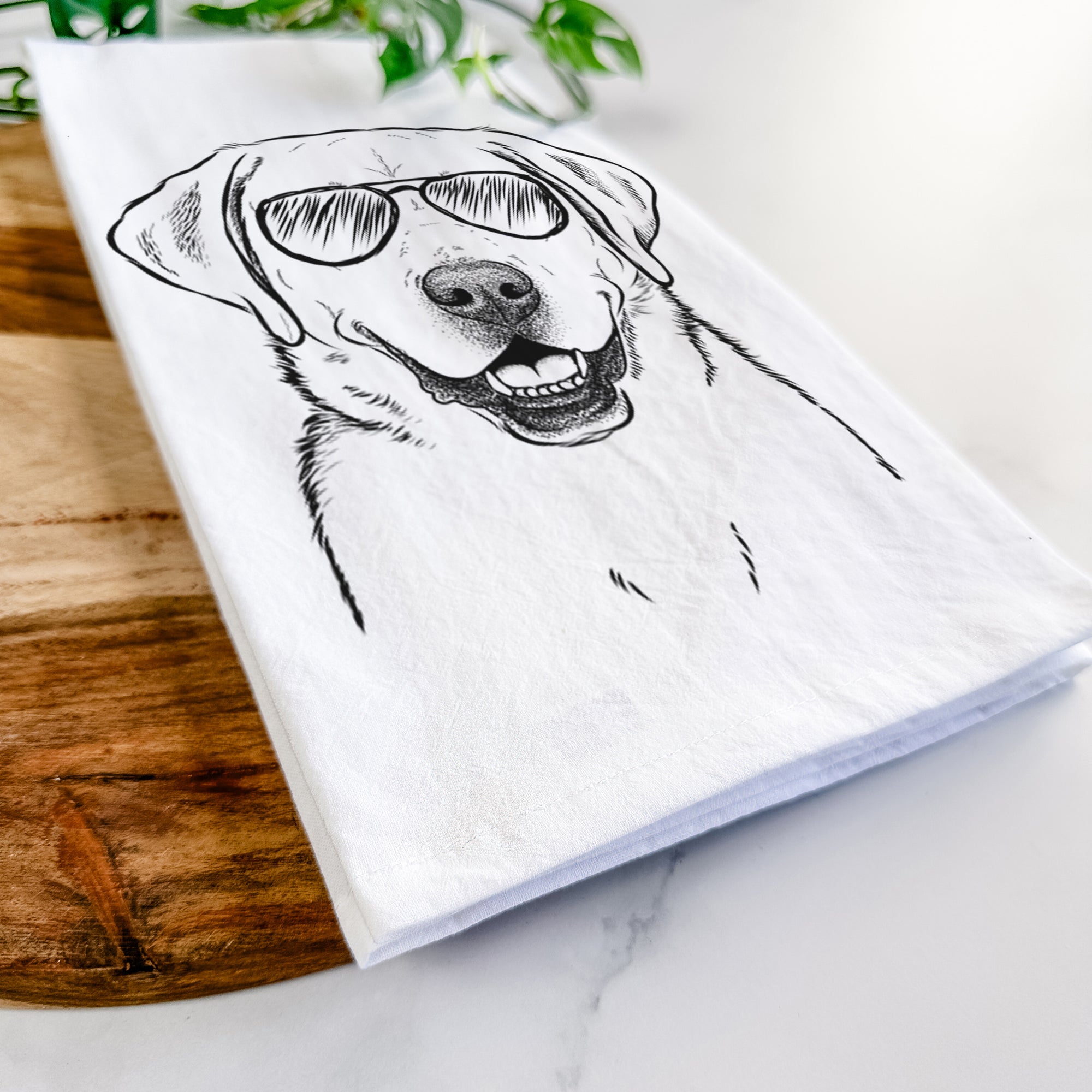 Booney the Labrador Retriever Tea Towel