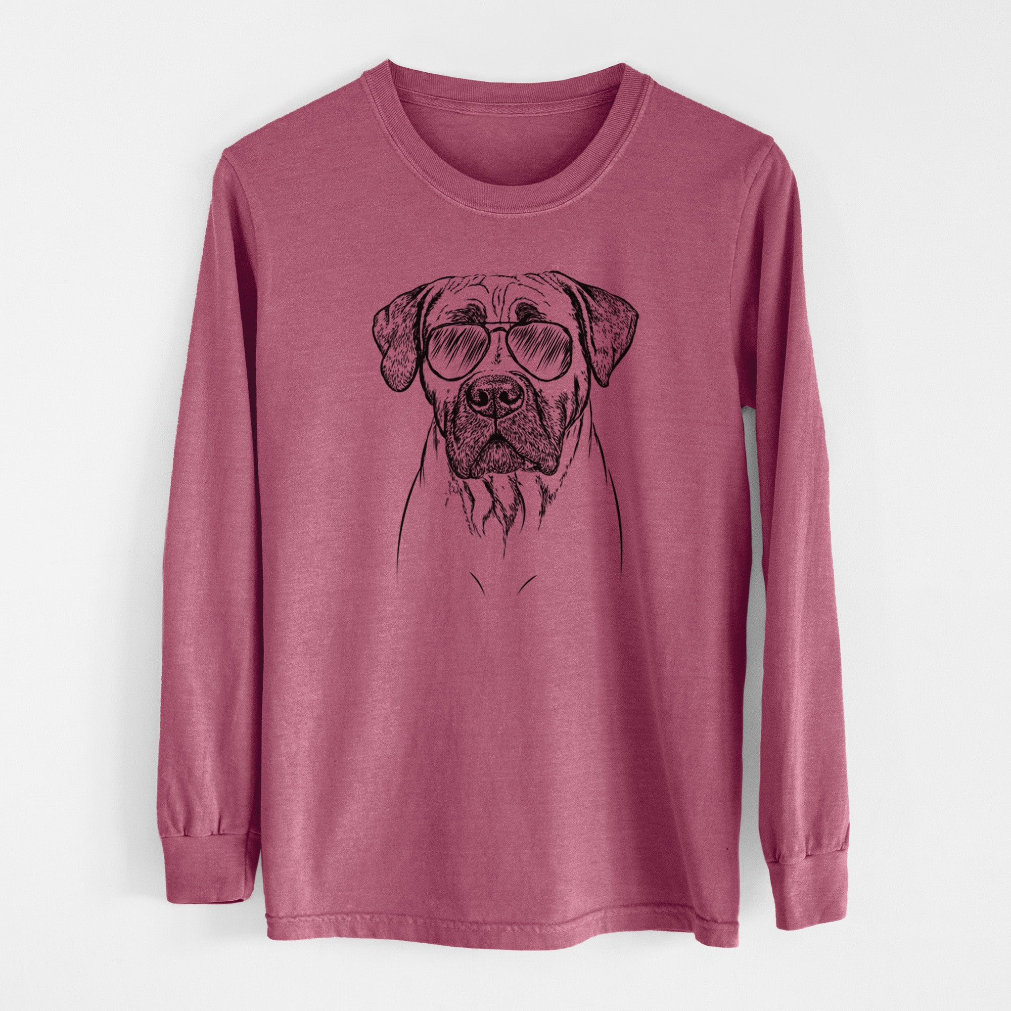 Aviator Boris the Boerboel - Men's Heavyweight 100% Cotton Long Sleeve