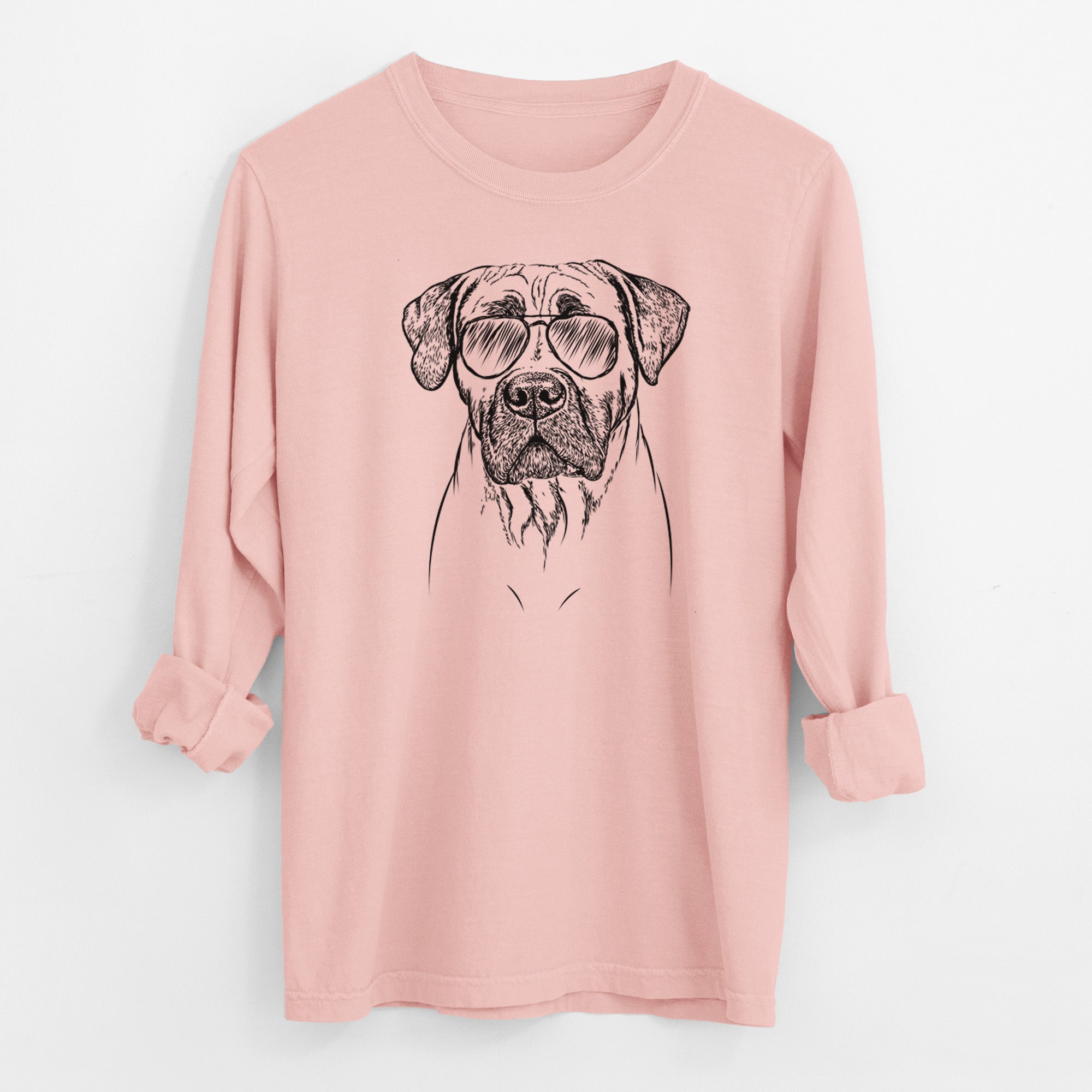 Aviator Boris the Boerboel - Men's Heavyweight 100% Cotton Long Sleeve