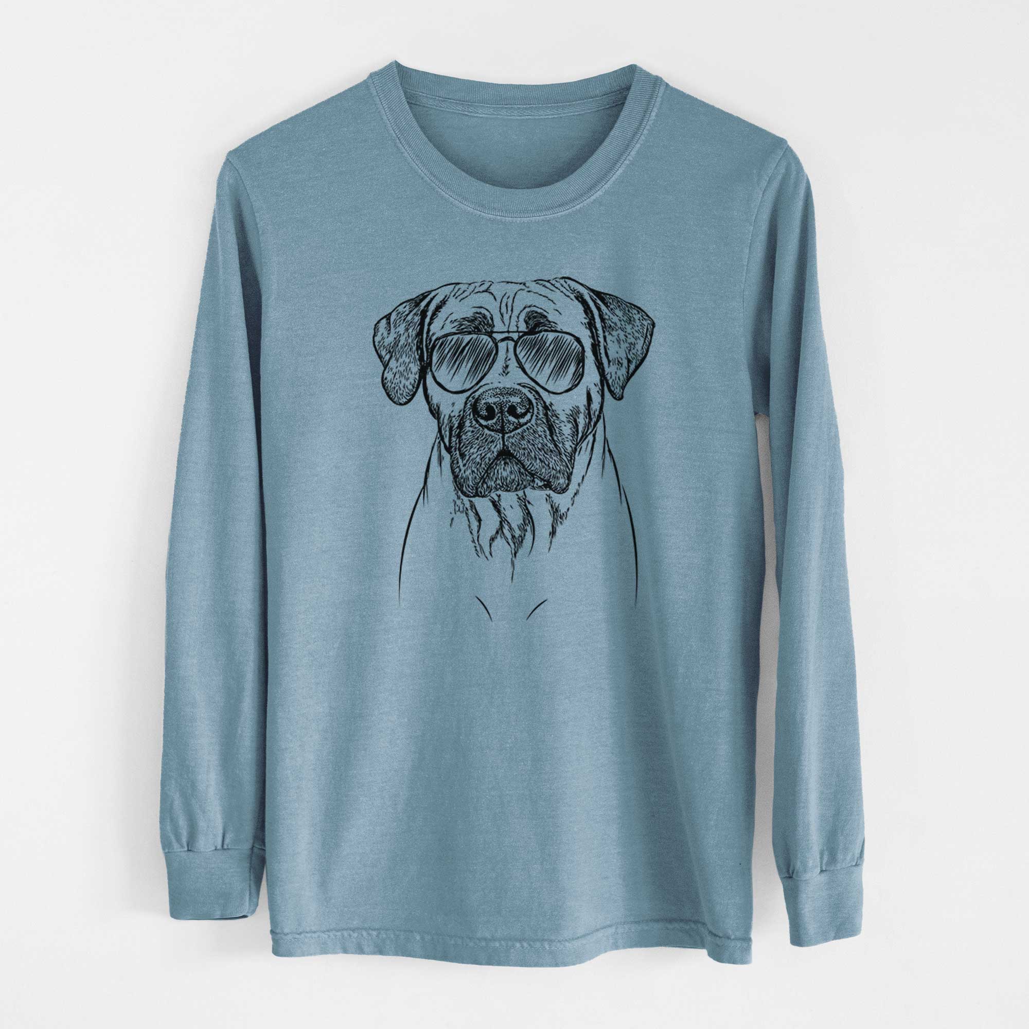 Aviator Boris the Boerboel - Men's Heavyweight 100% Cotton Long Sleeve