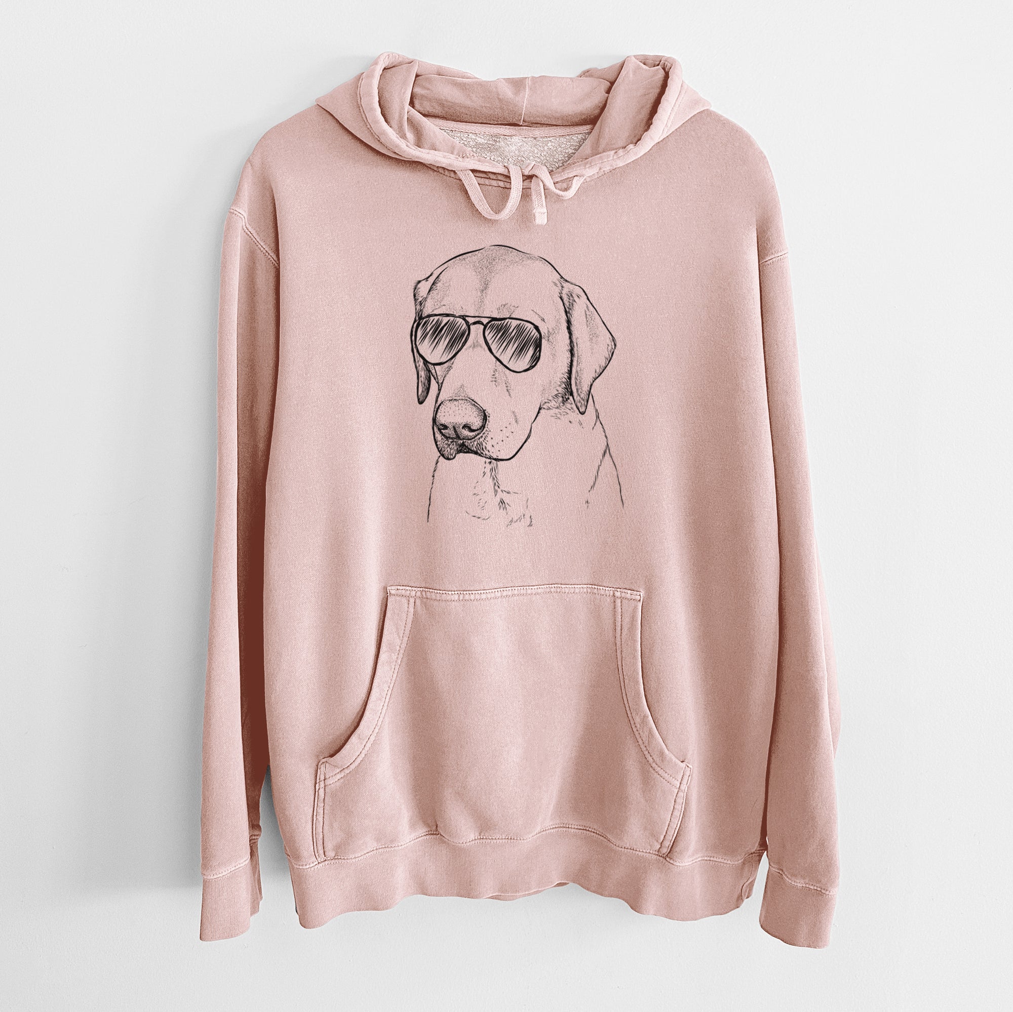 Aviator Braxton the Yellow Lab - Unisex Pigment Dyed Hoodie