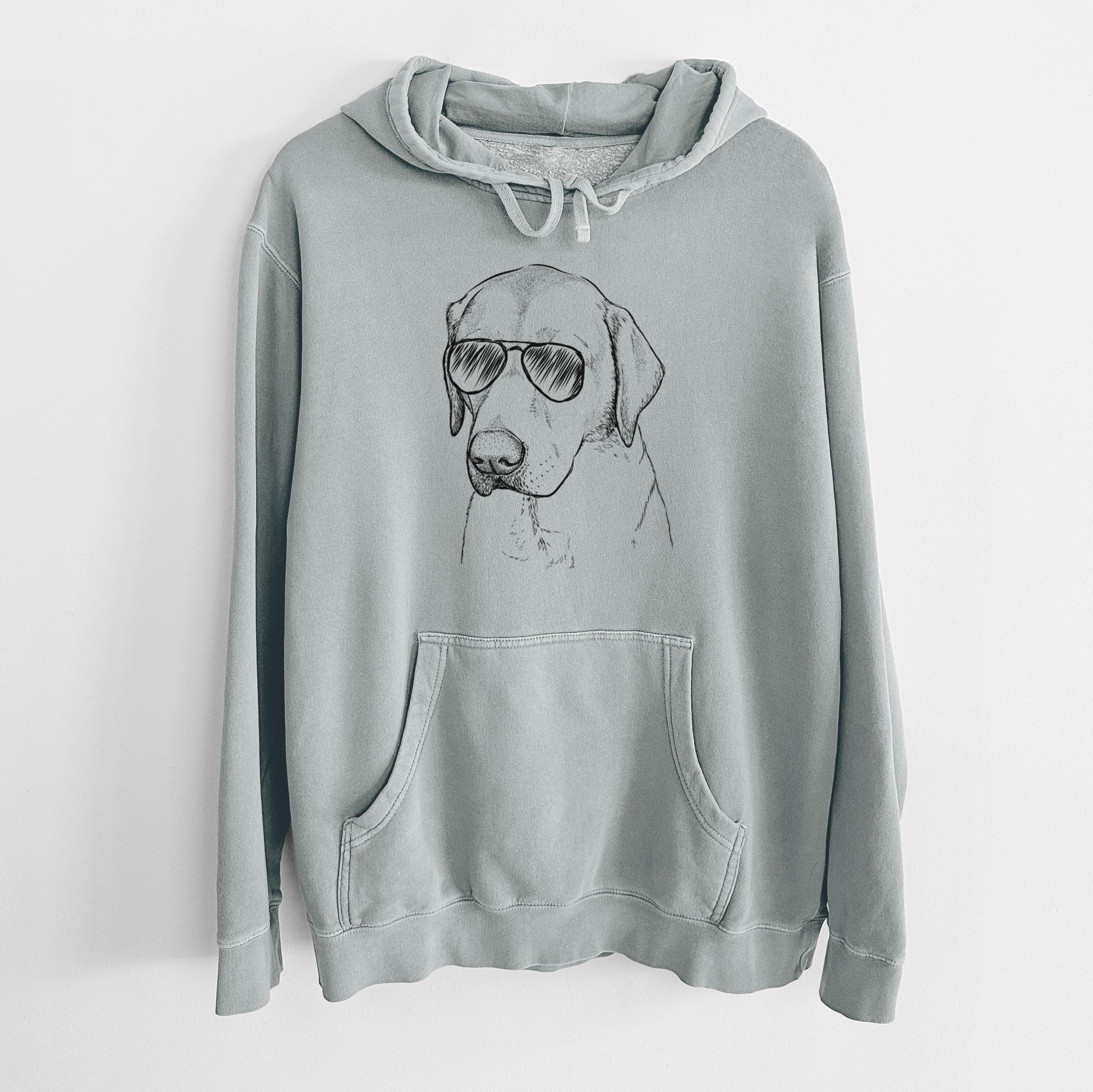 Aviator Braxton the Yellow Lab - Unisex Pigment Dyed Hoodie