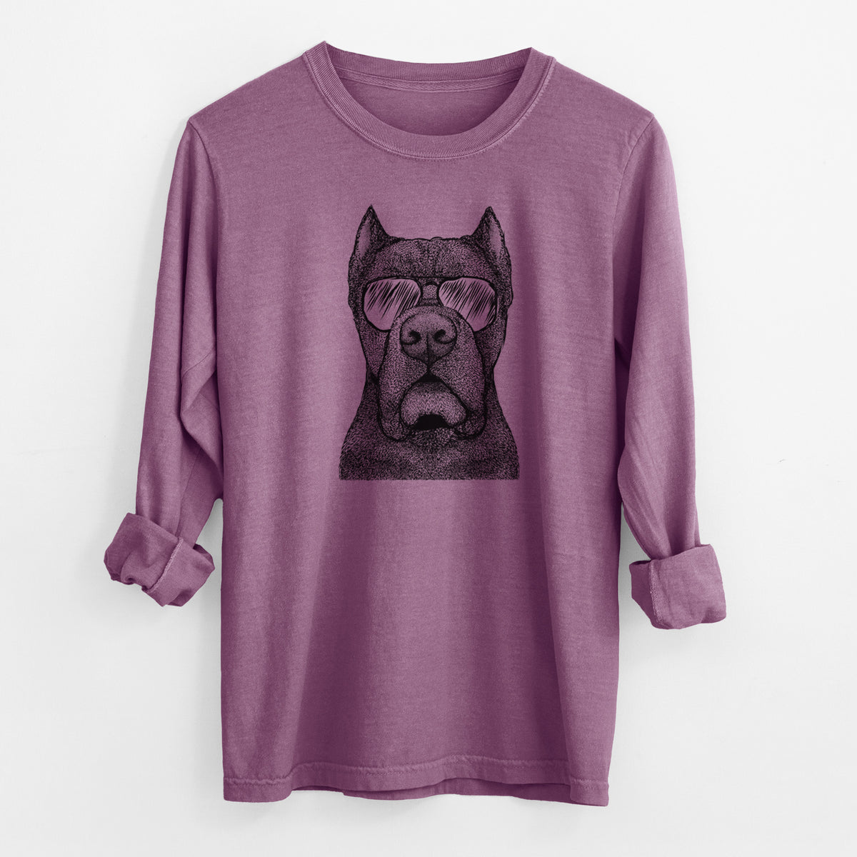 Aviator Bruno the Cane Corso - Men's Heavyweight 100% Cotton Long Sleeve