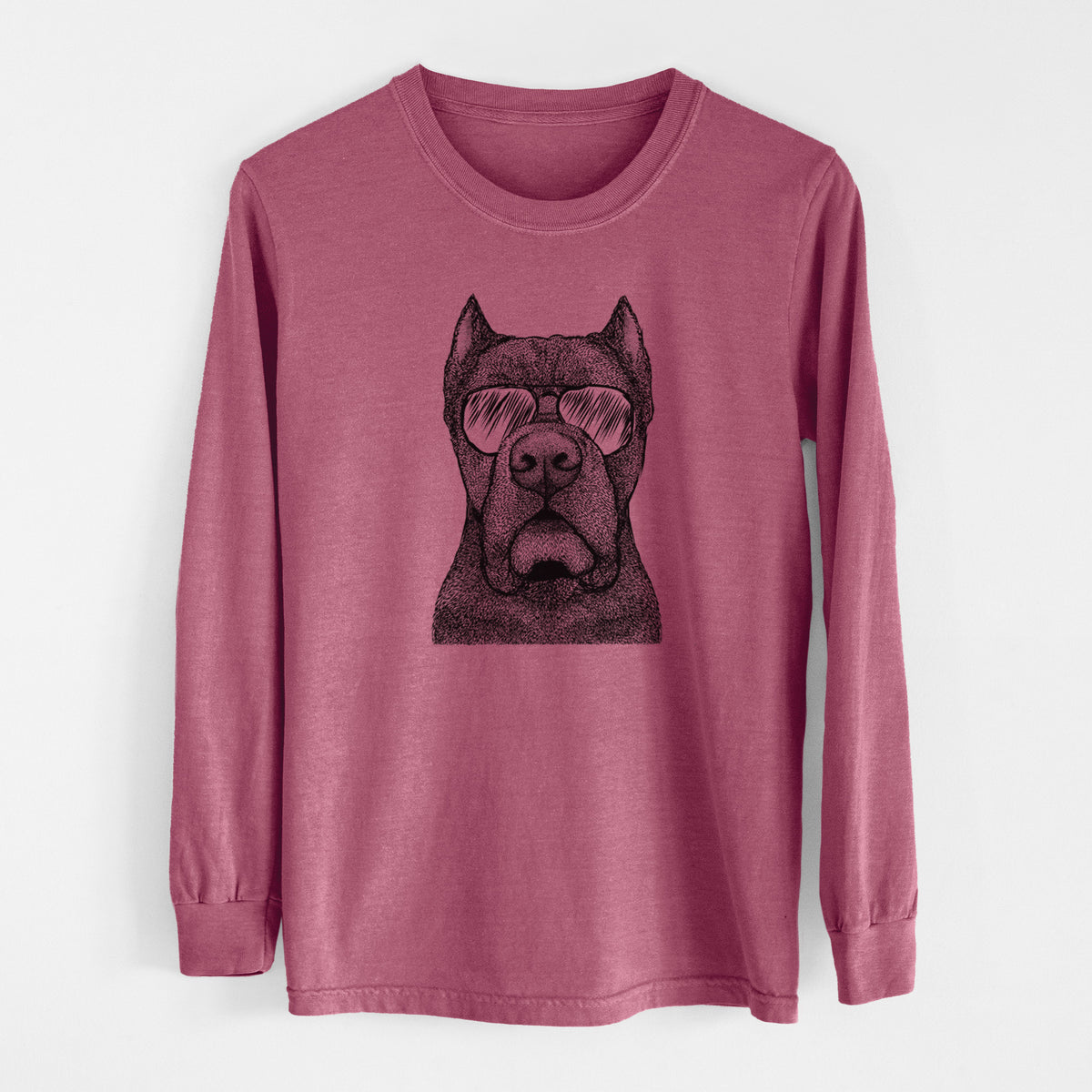 Aviator Bruno the Cane Corso - Men's Heavyweight 100% Cotton Long Sleeve