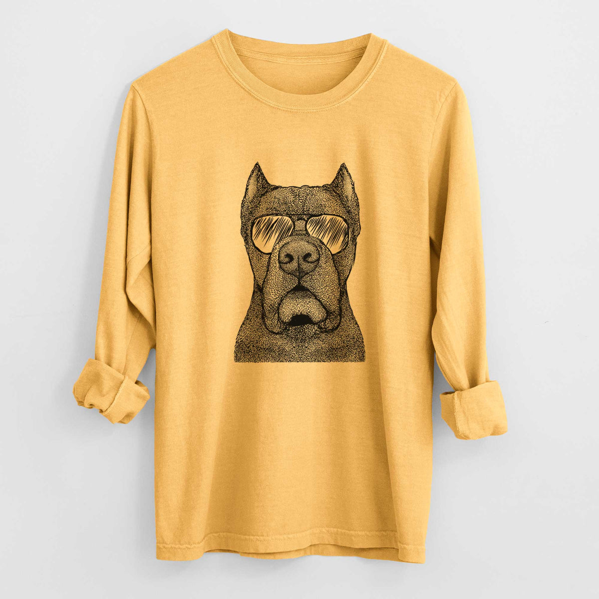 Aviator Bruno the Cane Corso - Men's Heavyweight 100% Cotton Long Sleeve