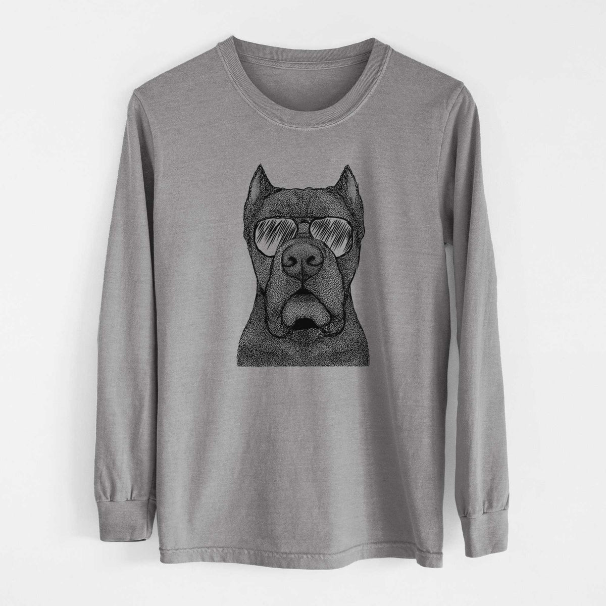 Aviator Bruno the Cane Corso - Men's Heavyweight 100% Cotton Long Sleeve