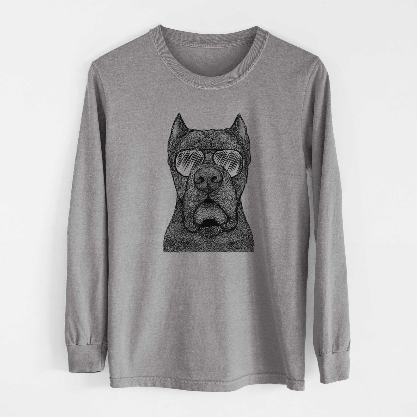 Aviator Bruno the Cane Corso - Men's Heavyweight 100% Cotton Long Sleeve