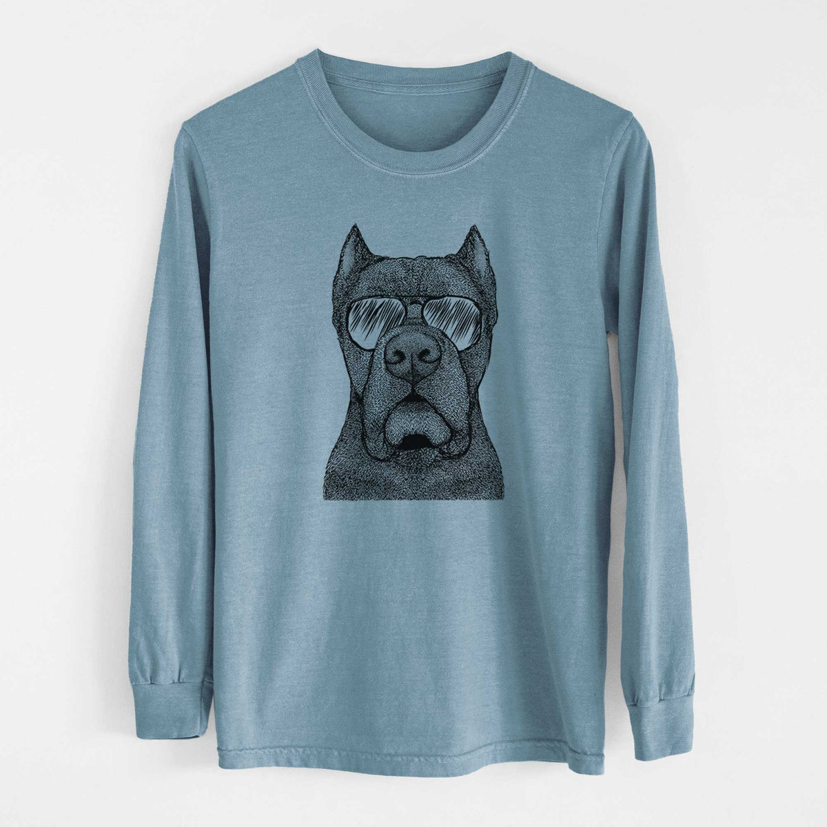 Aviator Bruno the Cane Corso - Men's Heavyweight 100% Cotton Long Sleeve