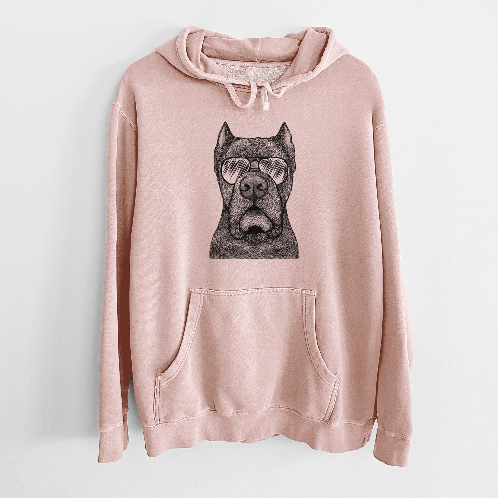 Aviator Bruno the Cane Corso - Unisex Pigment Dyed Hoodie