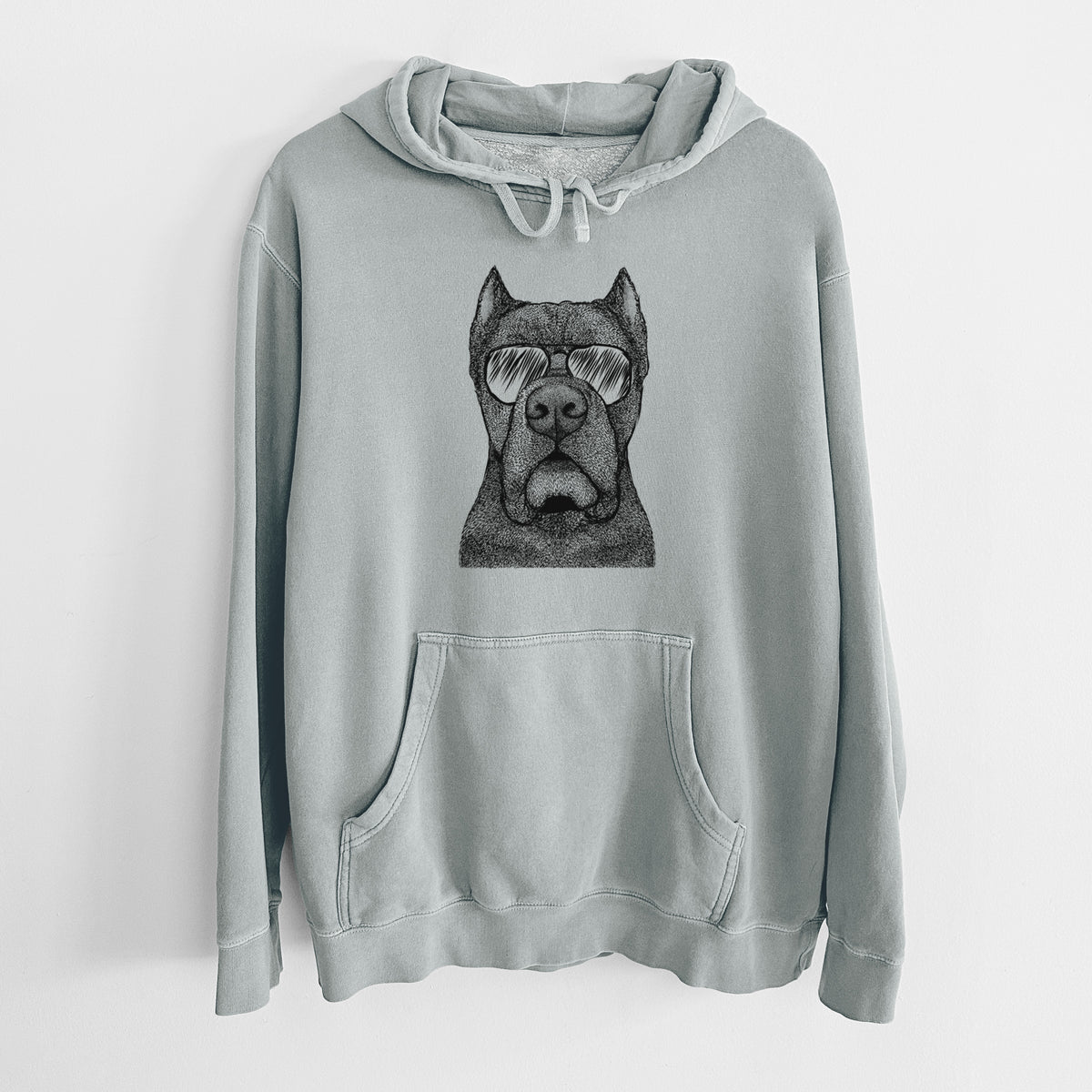 Aviator Bruno the Cane Corso - Unisex Pigment Dyed Hoodie