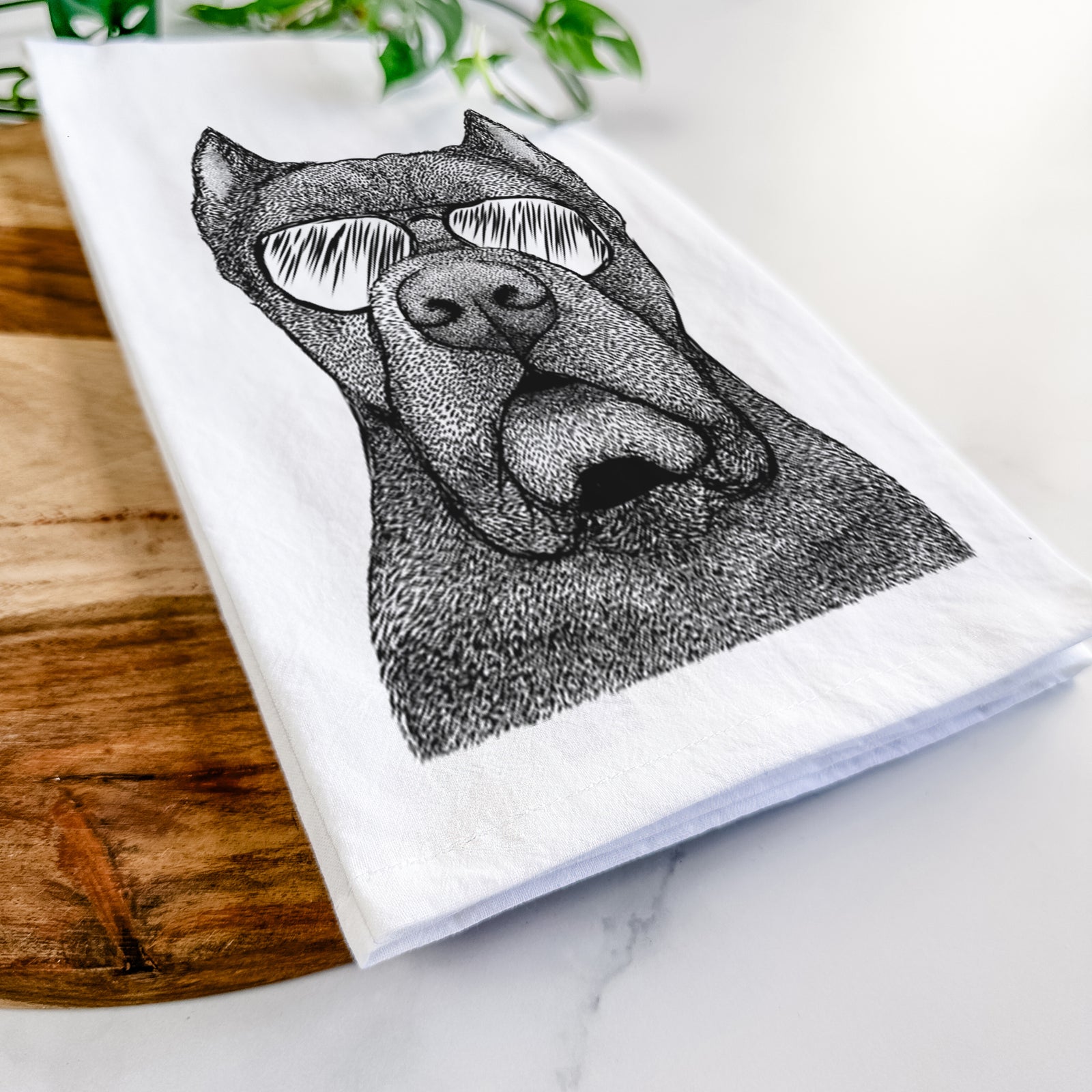 Bruno the Cane Corso Tea Towel