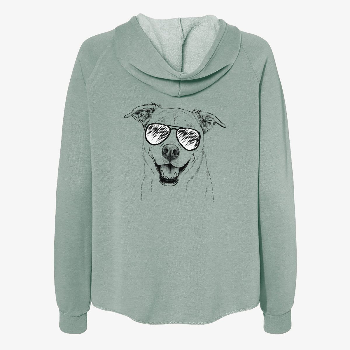 Carl the Mixed Breed - Women's Cali Wave Zip-Up Sweatshirt
