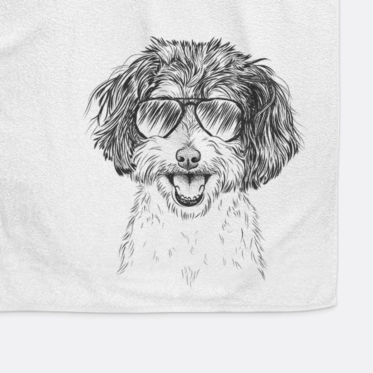 Carlos the Cavapoo Premium Hand Towel