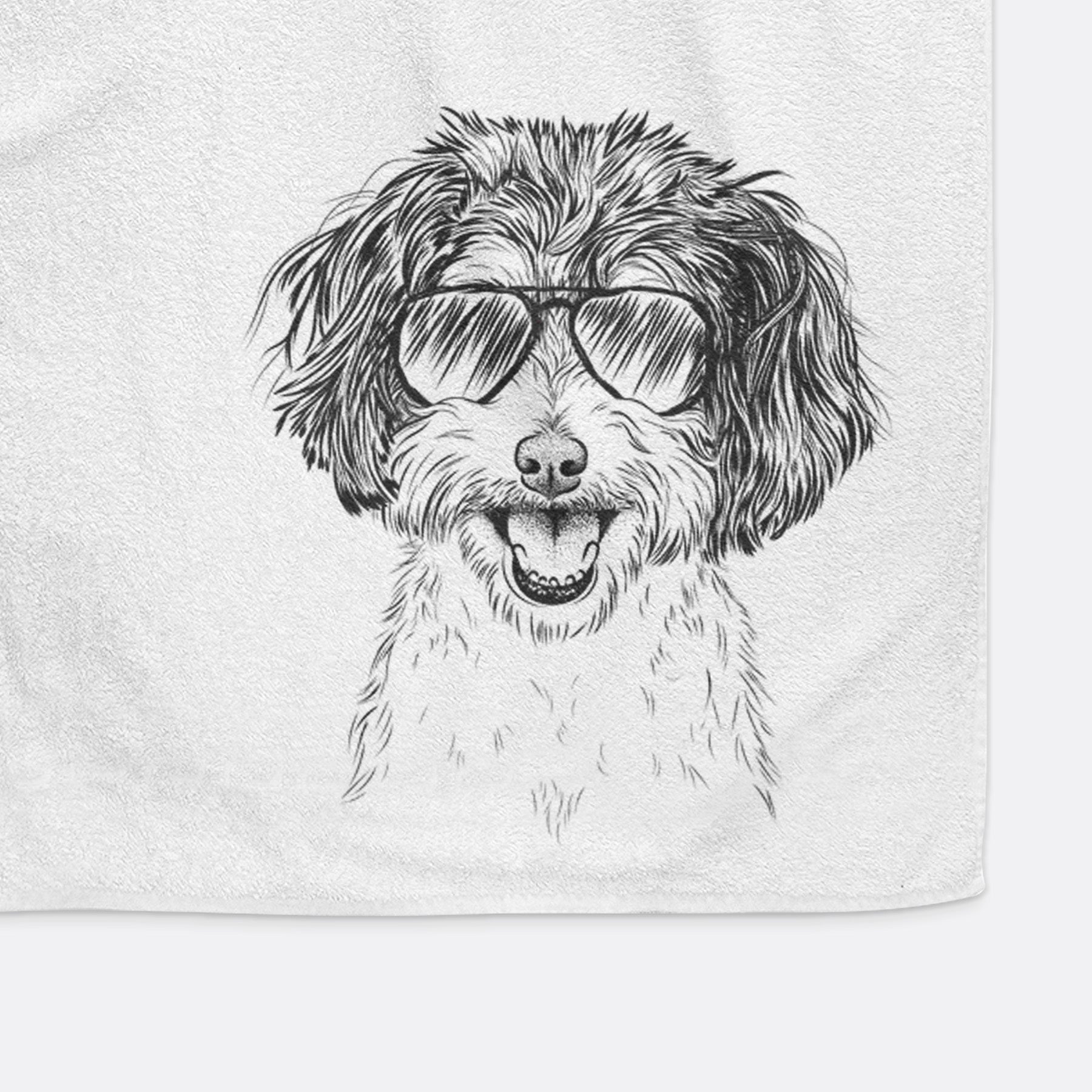 Carlos the Cavapoo Premium Hand Towel