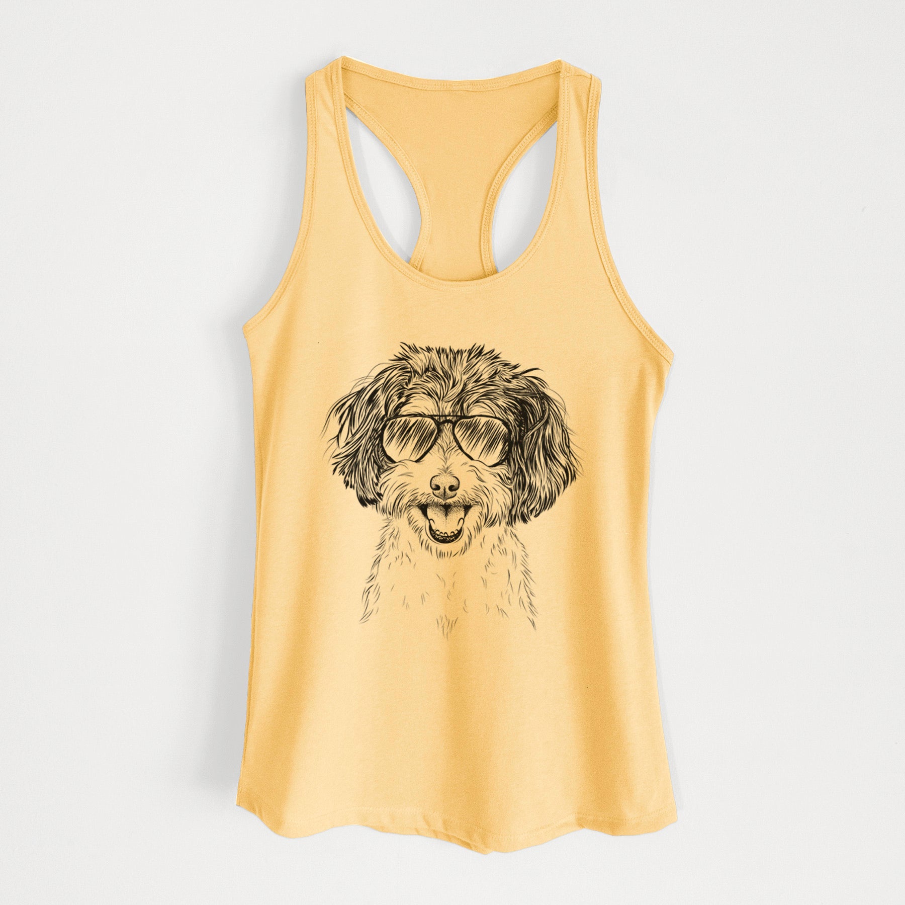 Carlos the Cavapoo - Women's Racerback Tanktop