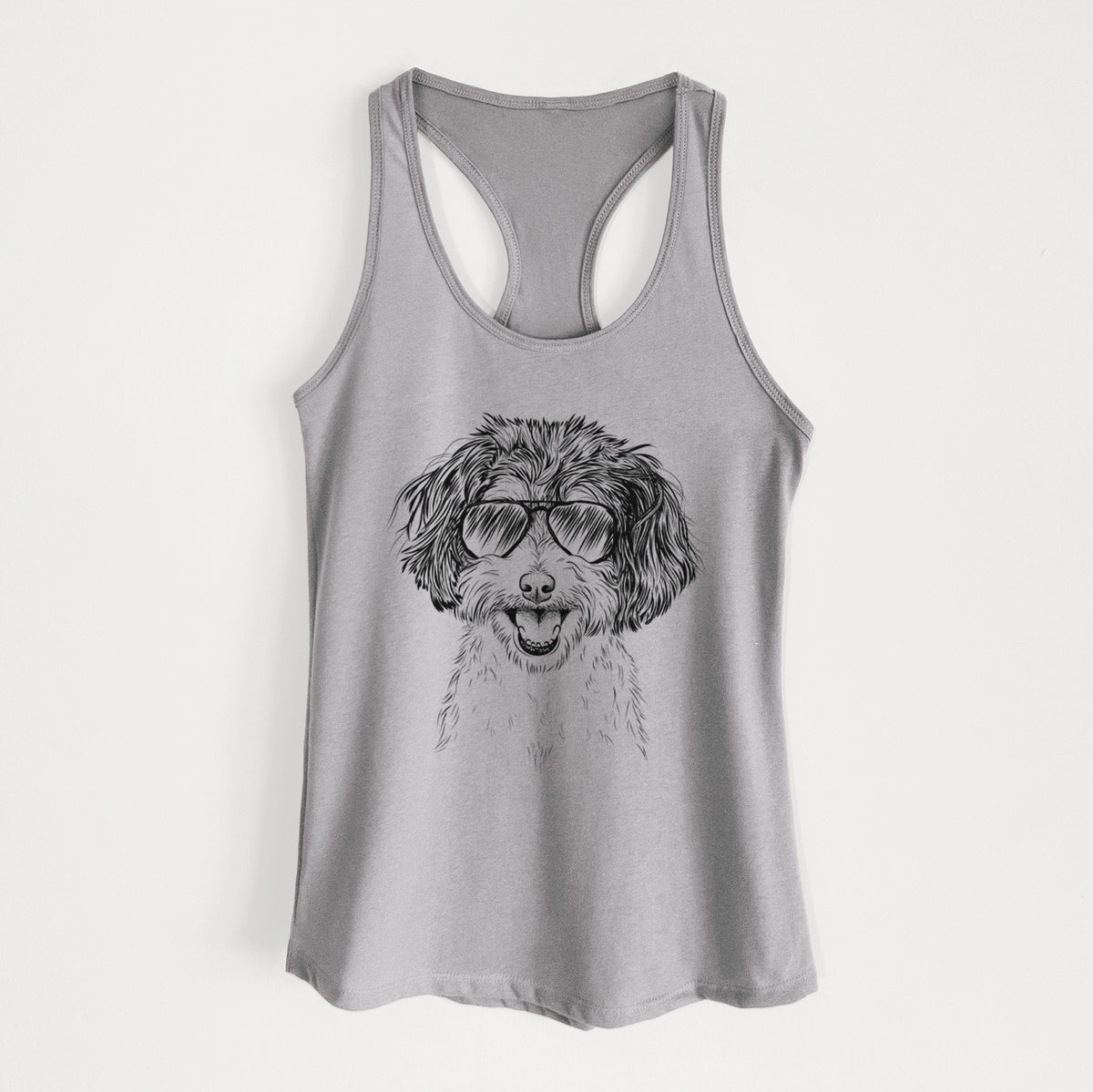 Carlos the Cavapoo - Women&#39;s Racerback Tanktop