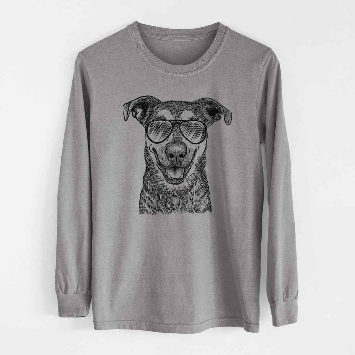 Aviator Case the Mixed Breed - Men's Heavyweight 100% Cotton Long Sleeve