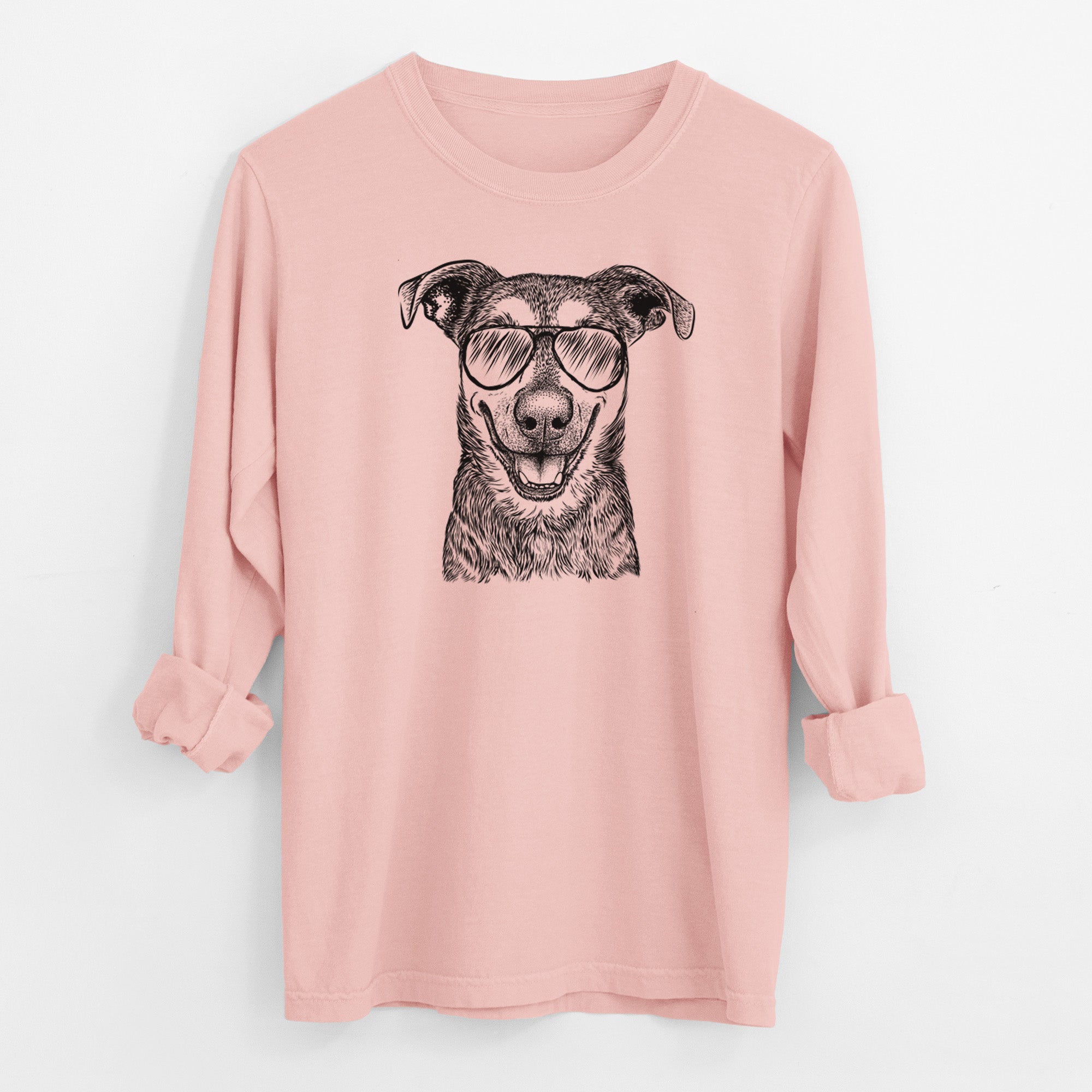 Aviator Case the Mixed Breed - Men's Heavyweight 100% Cotton Long Sleeve