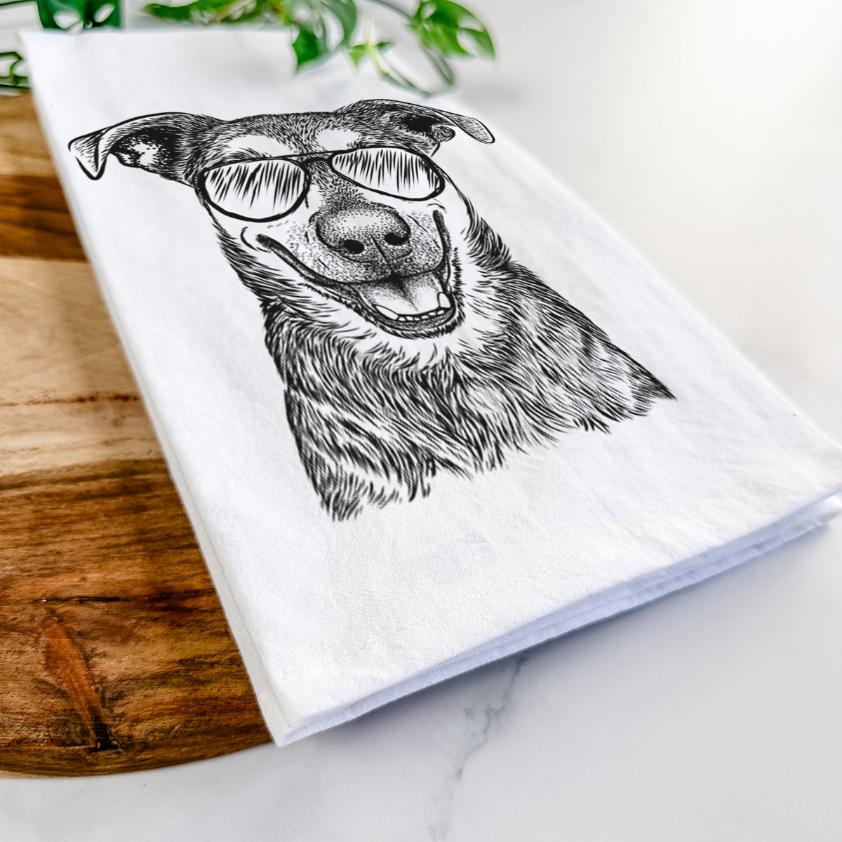 Case the Mixed Breed Tea Towel