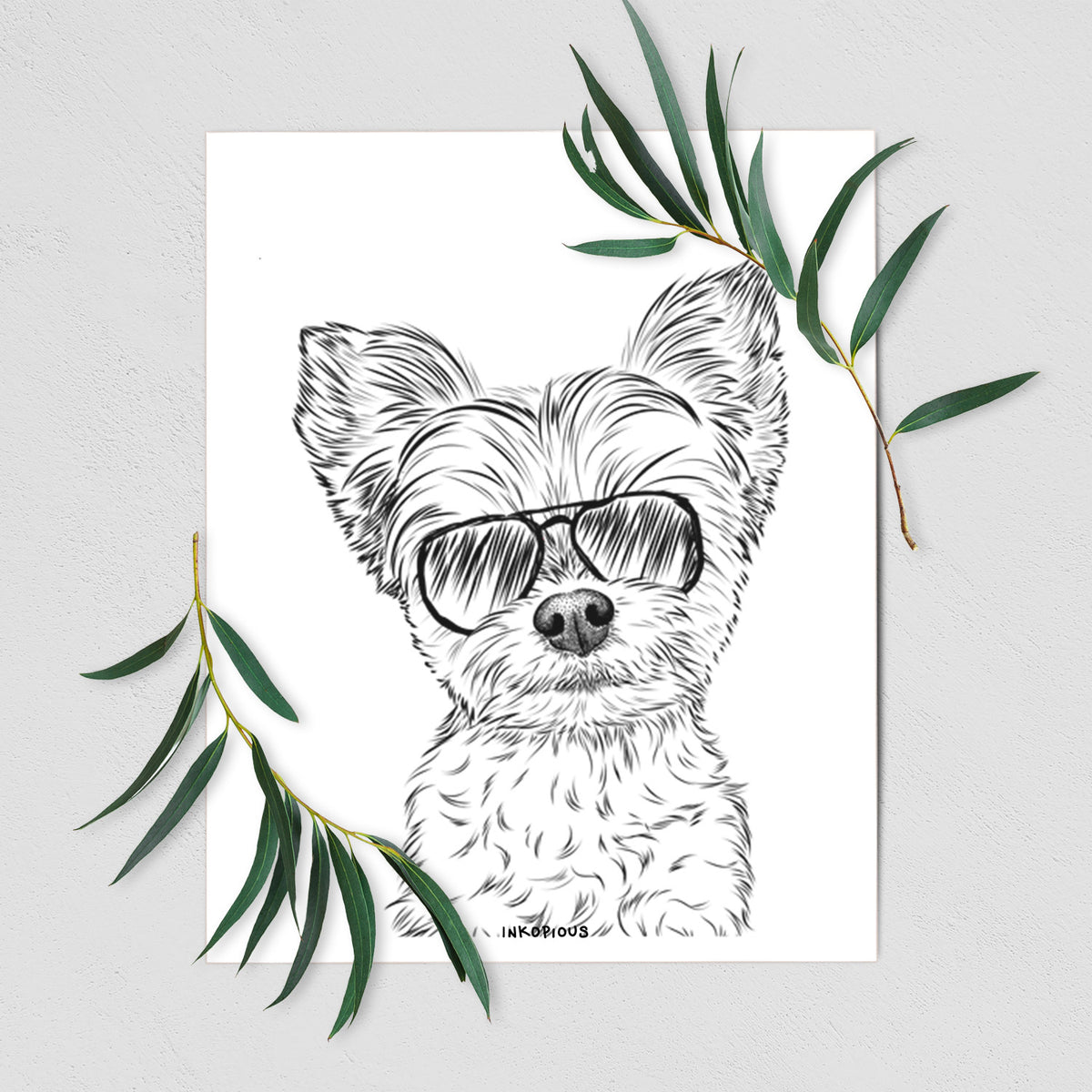 Chance the Yapper the Yorkshire Terrier Art Print