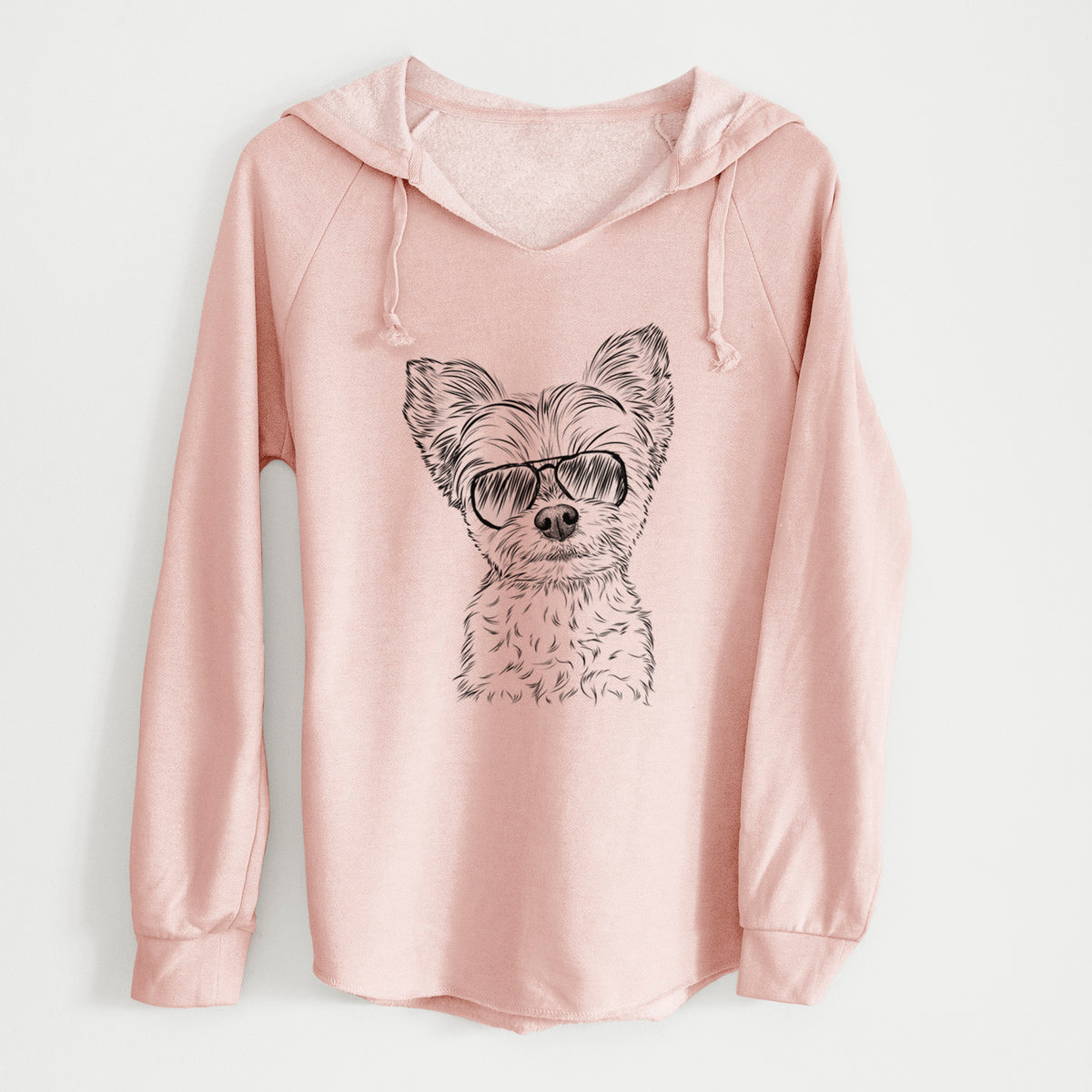 Aviator Chance the Yapper the Yorkshire Terrier - Cali Wave Hooded Sweatshirt