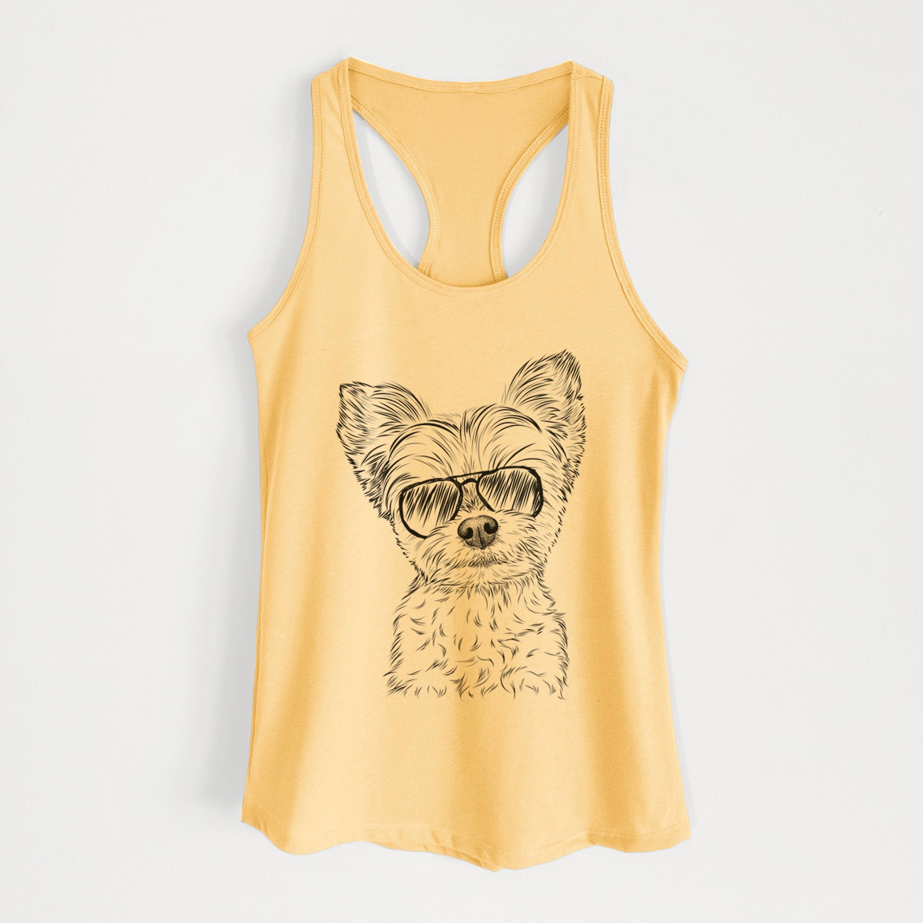 Chance the Yapper the Yorkshire Terrier - Women's Racerback Tanktop