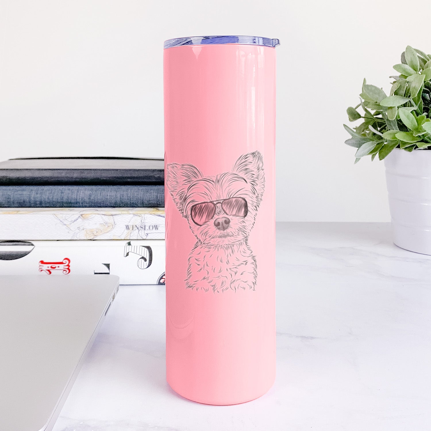 Chance the Yapper the Yorkshire Terrier - 20oz Skinny Tumbler