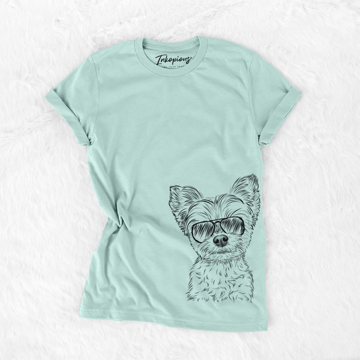 Aviator Chance the Yapper the Yorkshire Terrier - Unisex Crewneck