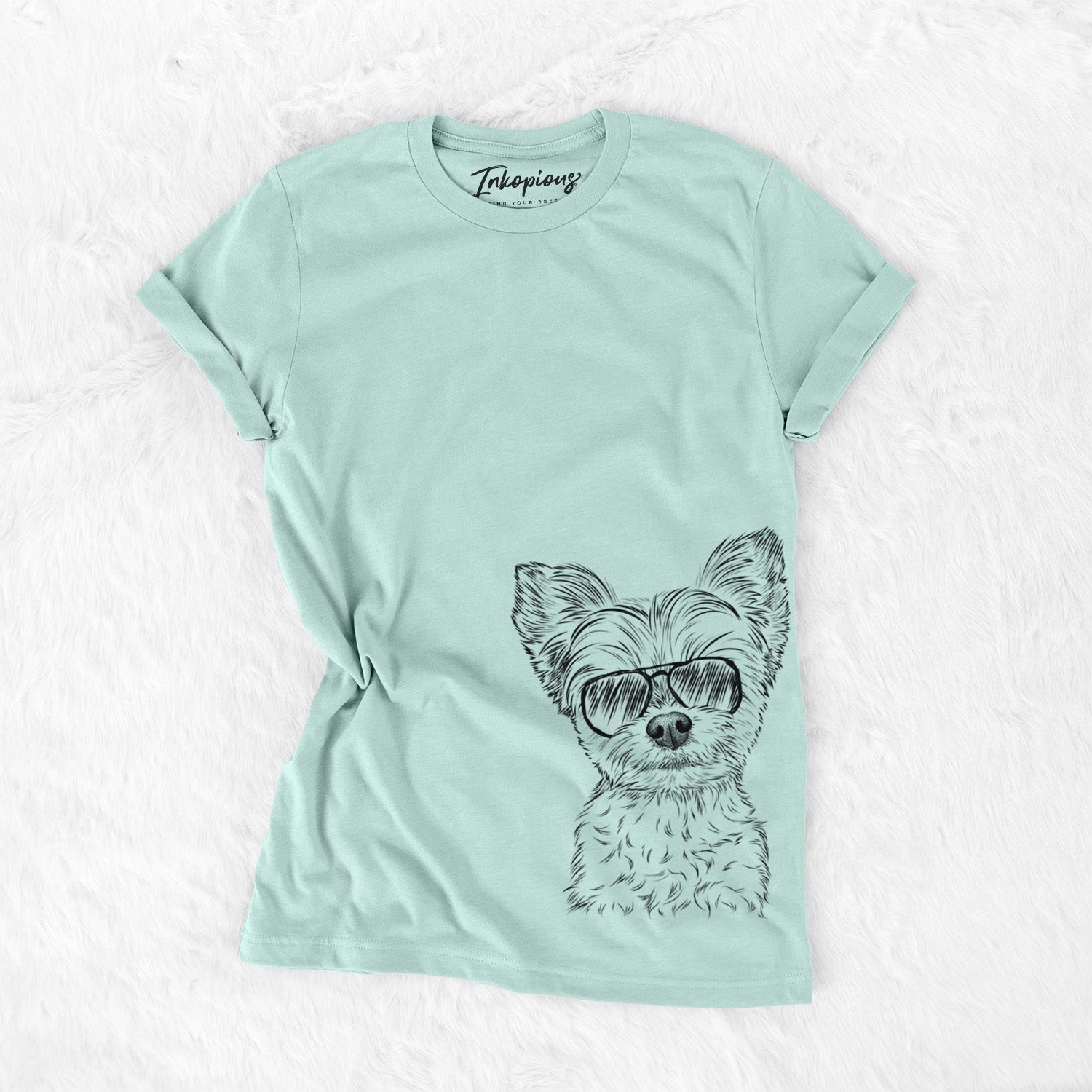 Aviator Chance the Yapper the Yorkshire Terrier - Unisex Crewneck