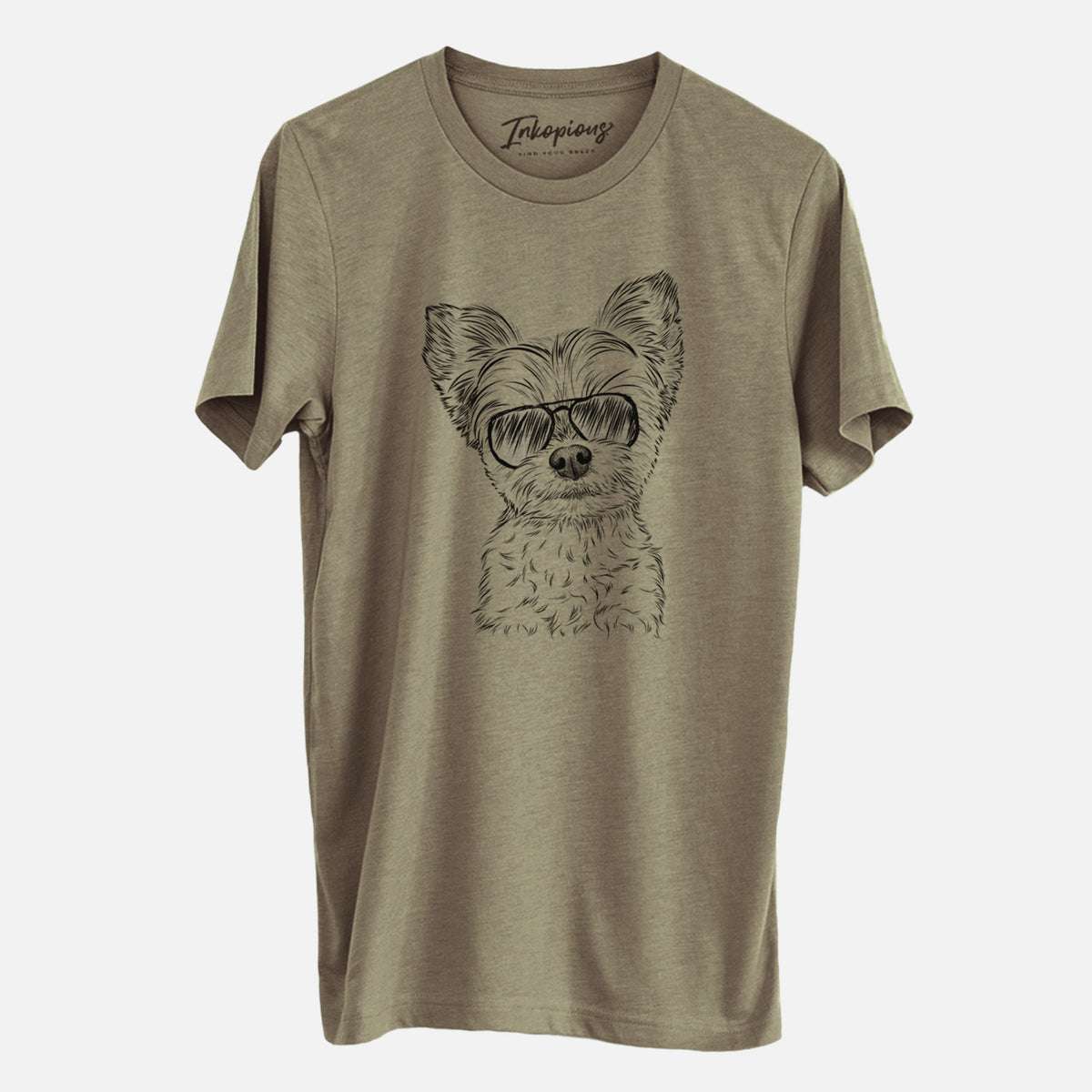 Aviator Chance the Yapper the Yorkshire Terrier - Unisex Crewneck