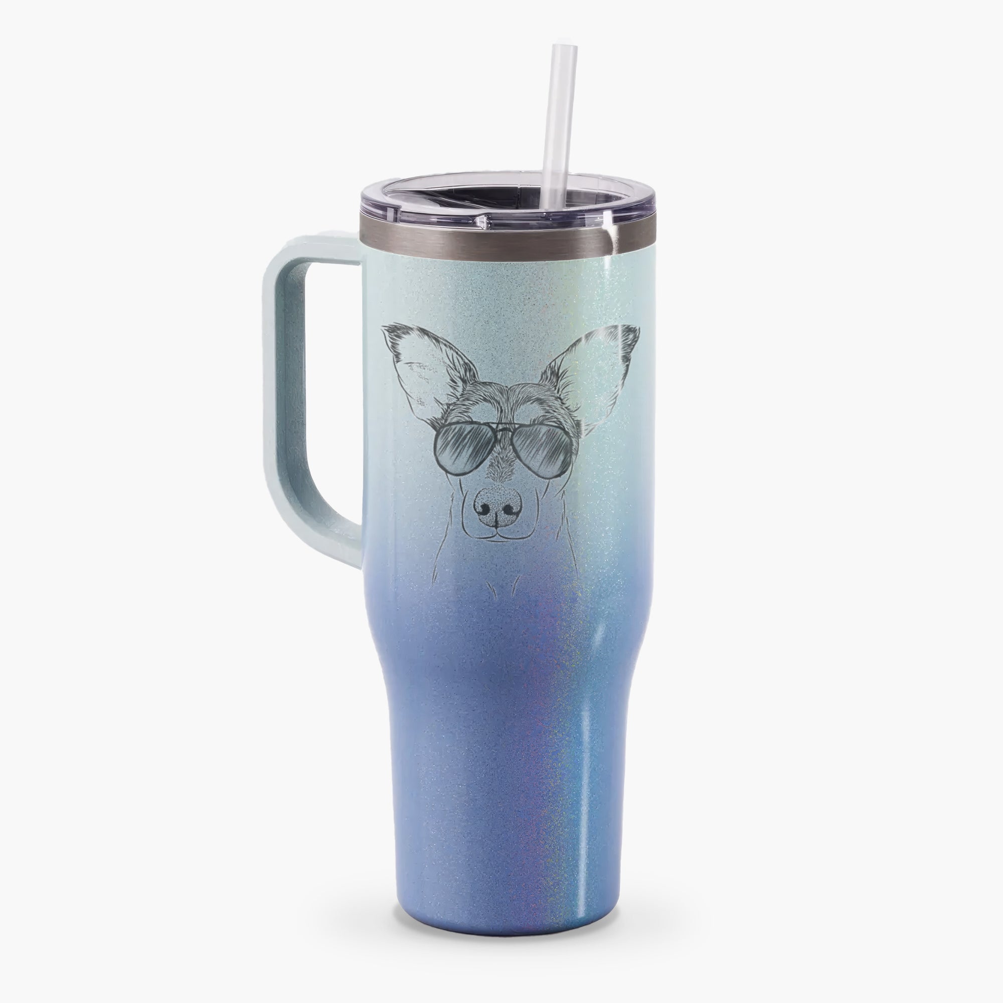 Chloe the Doxie Mix - 40oz Tumbler with Handle