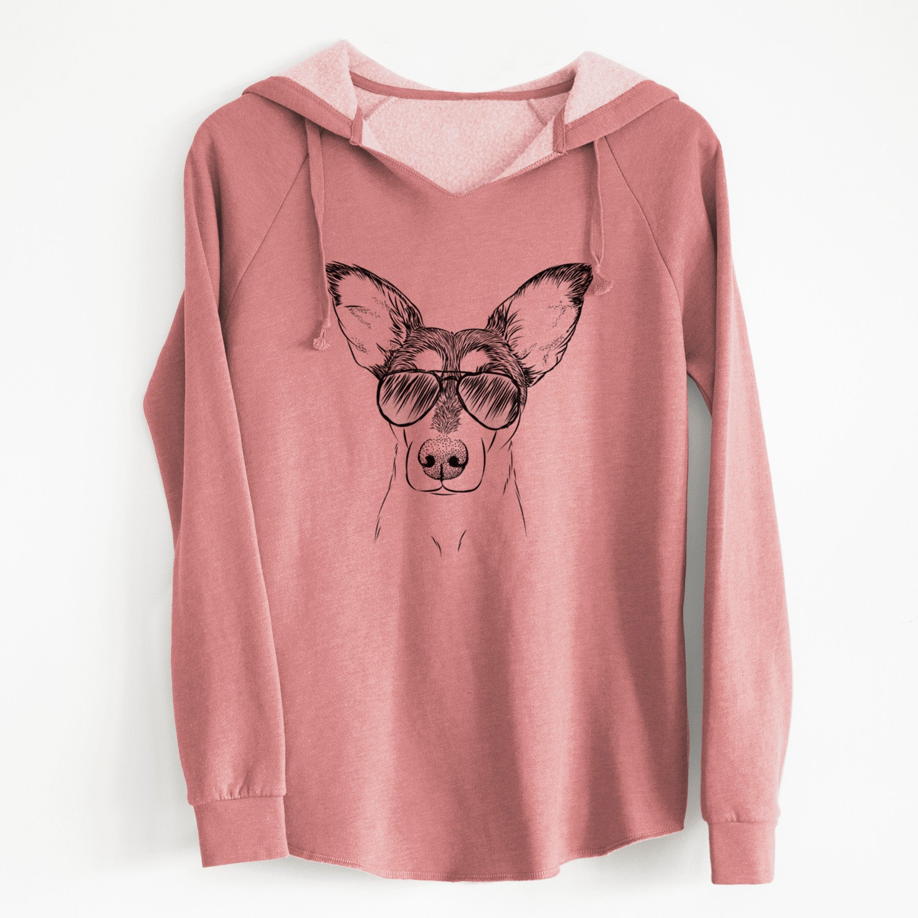 Aviator Chloe the Doxie Mix - Cali Wave Hooded Sweatshirt