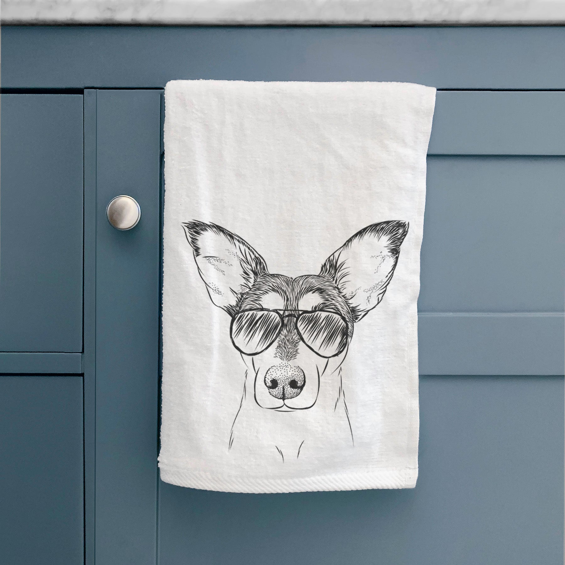 Chloe the Doxie Mix Premium Hand Towel