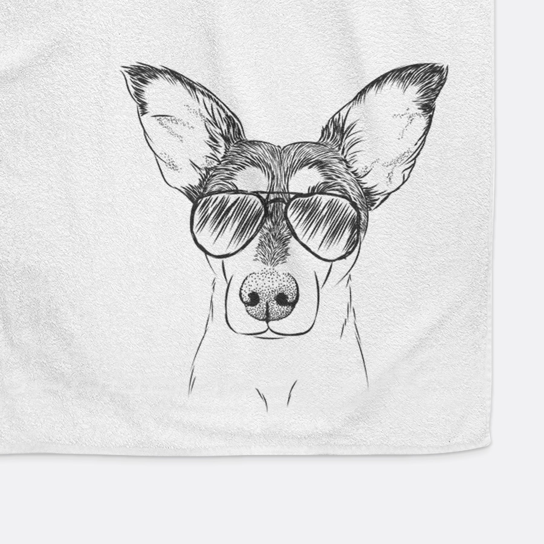 Chloe the Doxie Mix Premium Hand Towel